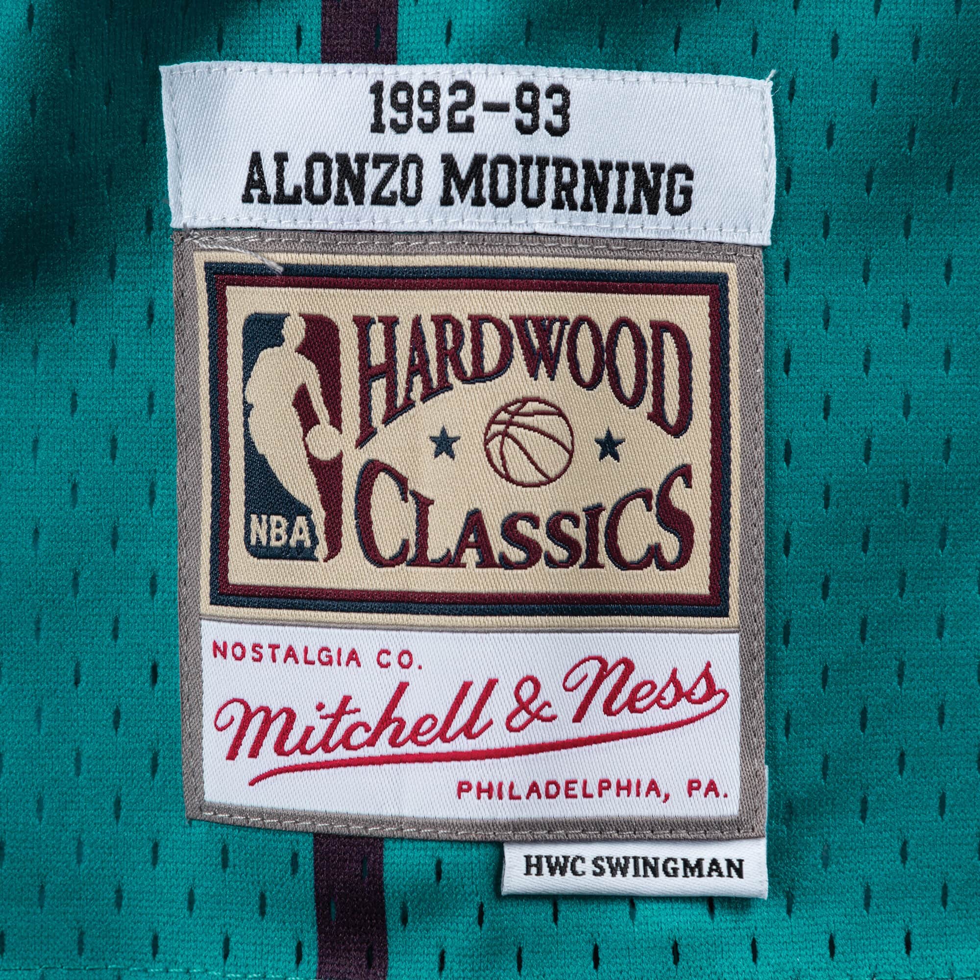 Swingman Alonzo Mourning Charlotte Hornets NBA 1992-93 Jersey - Image 4