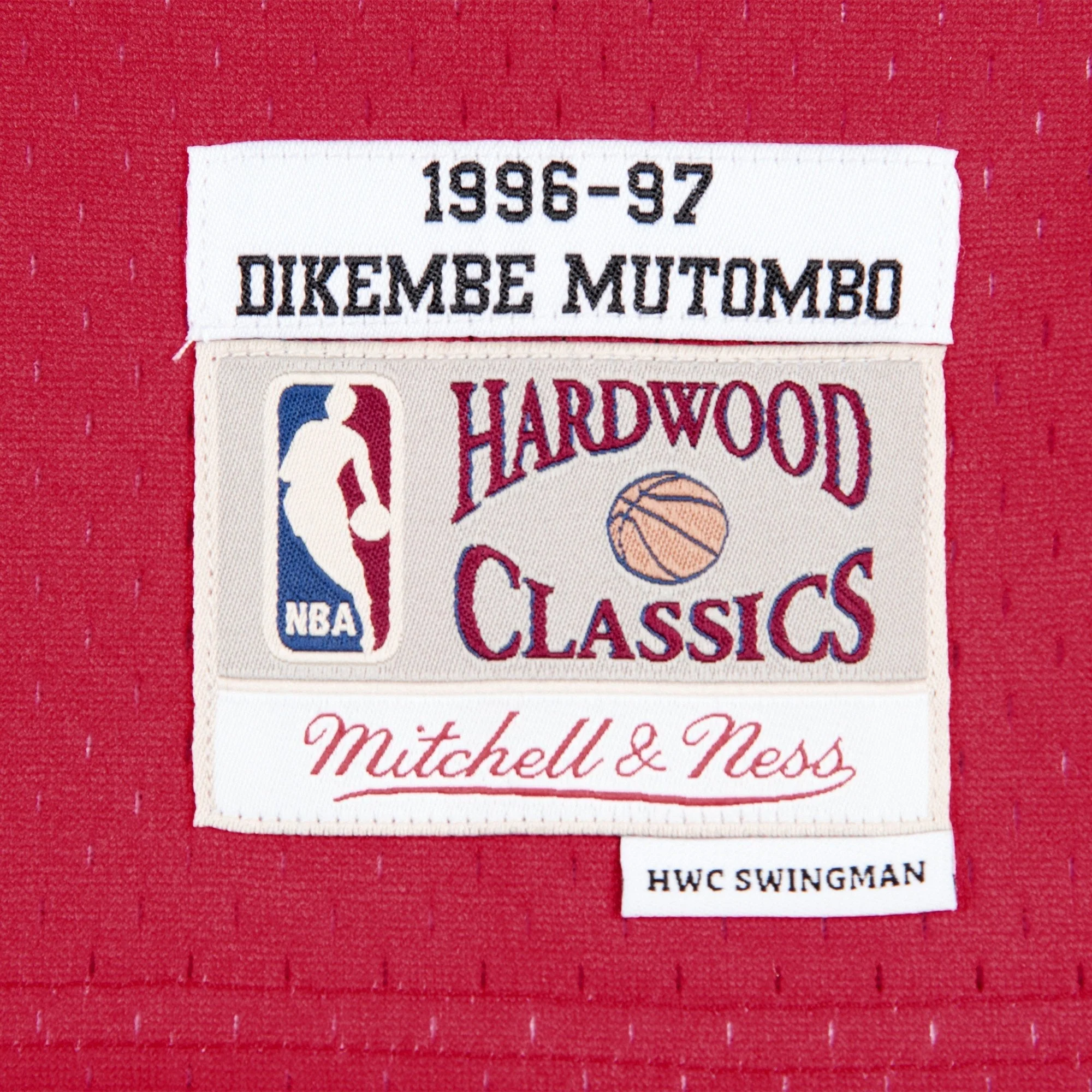 Swingman Dikembe Mutombo Atlanta Hawks NBA 1996-97 Jersey - Image 3