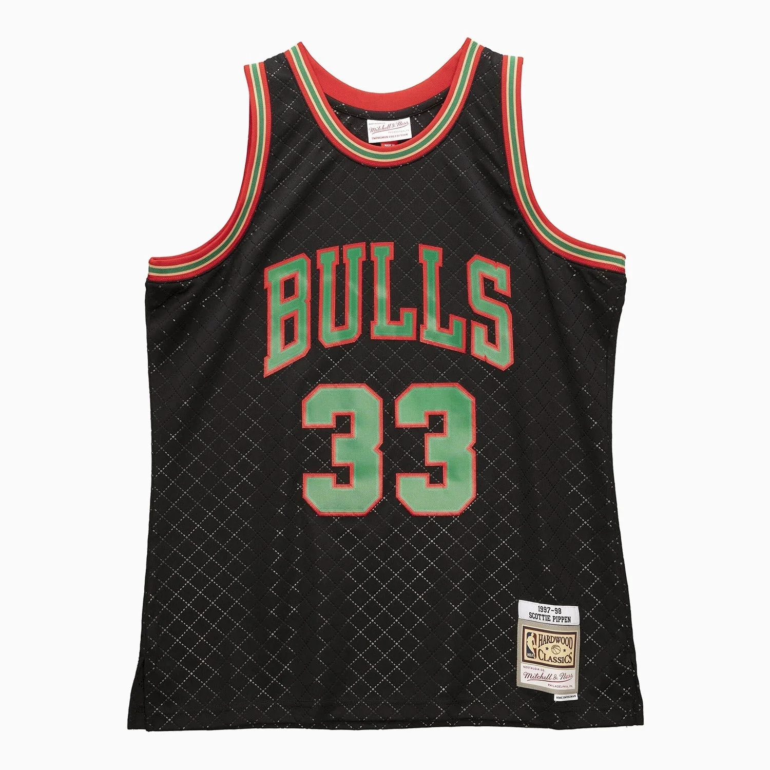 Swingman Scottie Pippen Chicago Bulls Neapolitan NBA 1997-98 Jersey