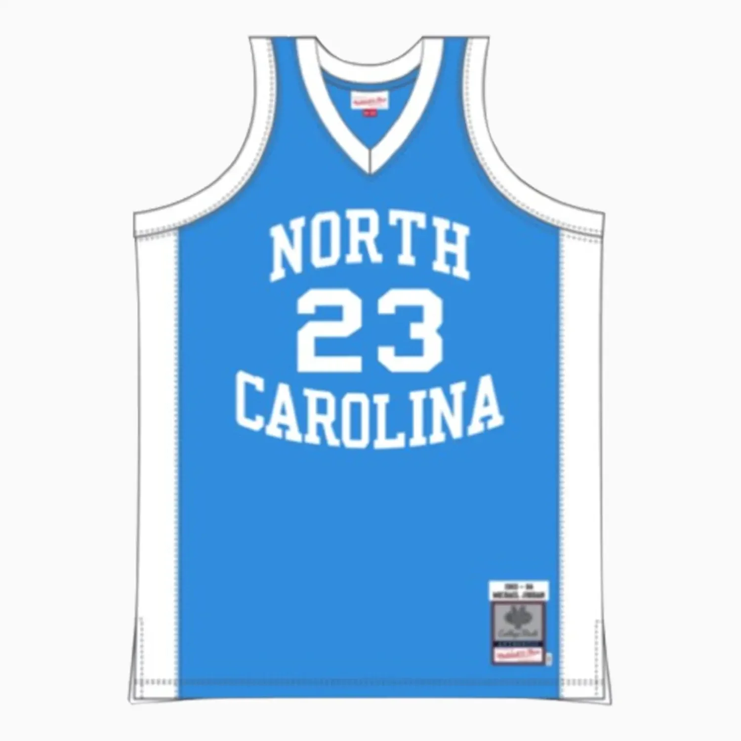 Authentic Michael Jordan University of North Carolina NBA 1993-84 Jersey - Image 2