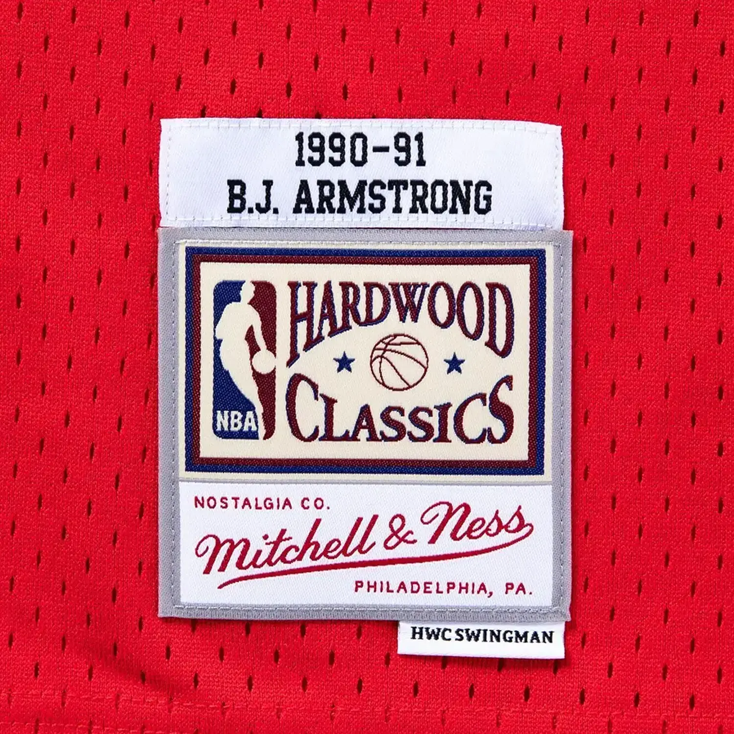 Swingman B. J. Armstrong Chicago Bulls NBA 1990-91 Jersey - Image 3