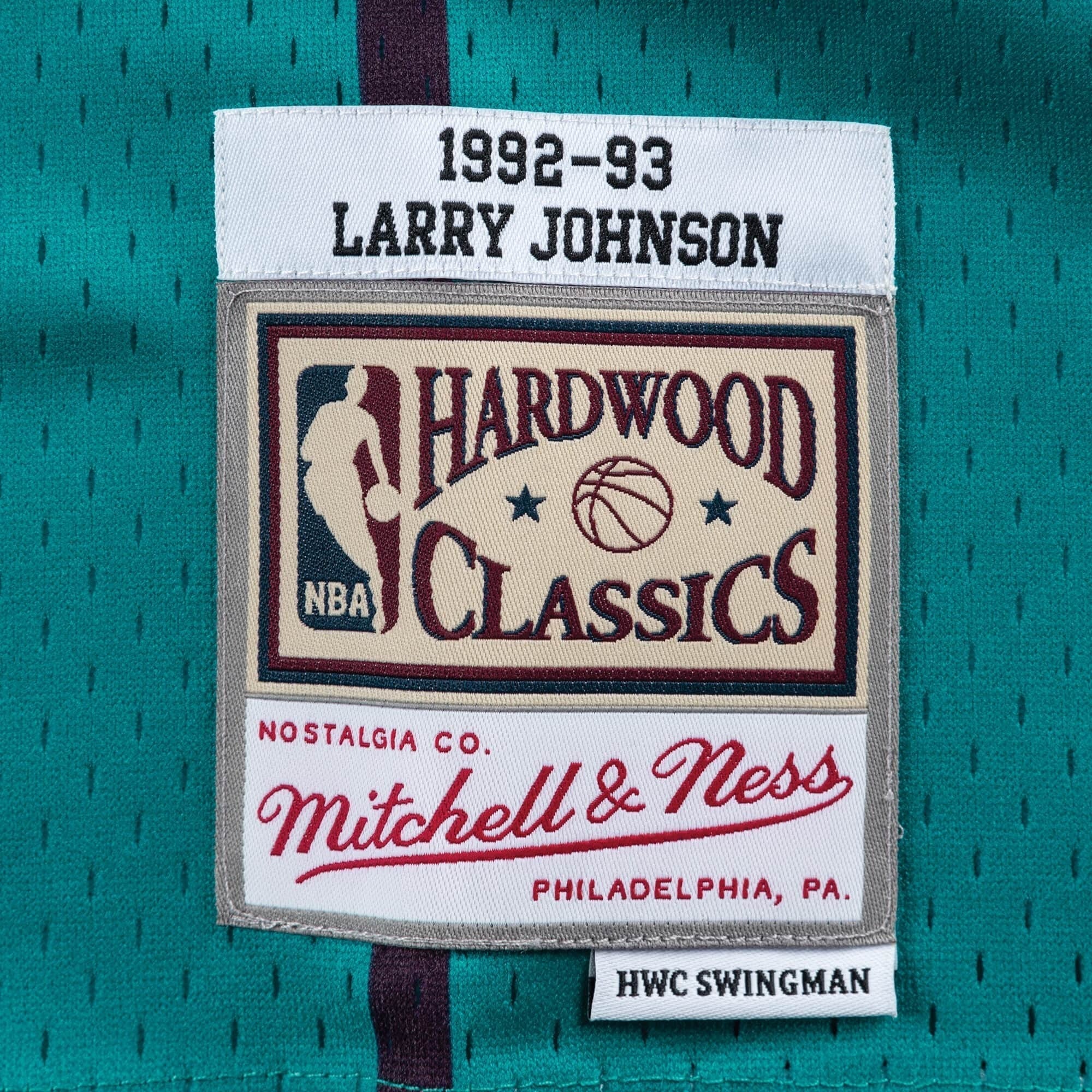 Swingman Larry Johnson Charlotte Hornets NBA 1992-93 Jersey - Image 3