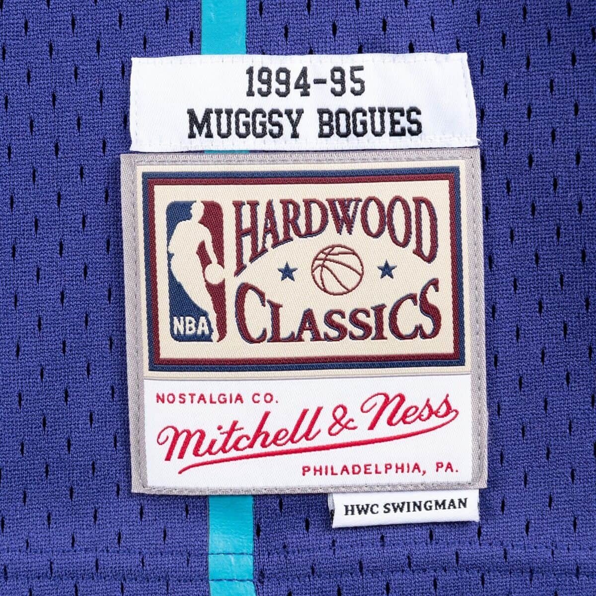 Swingman Muggsy Bogues Charlotte Hornets NBA 1994-95 Jersey - Image 3