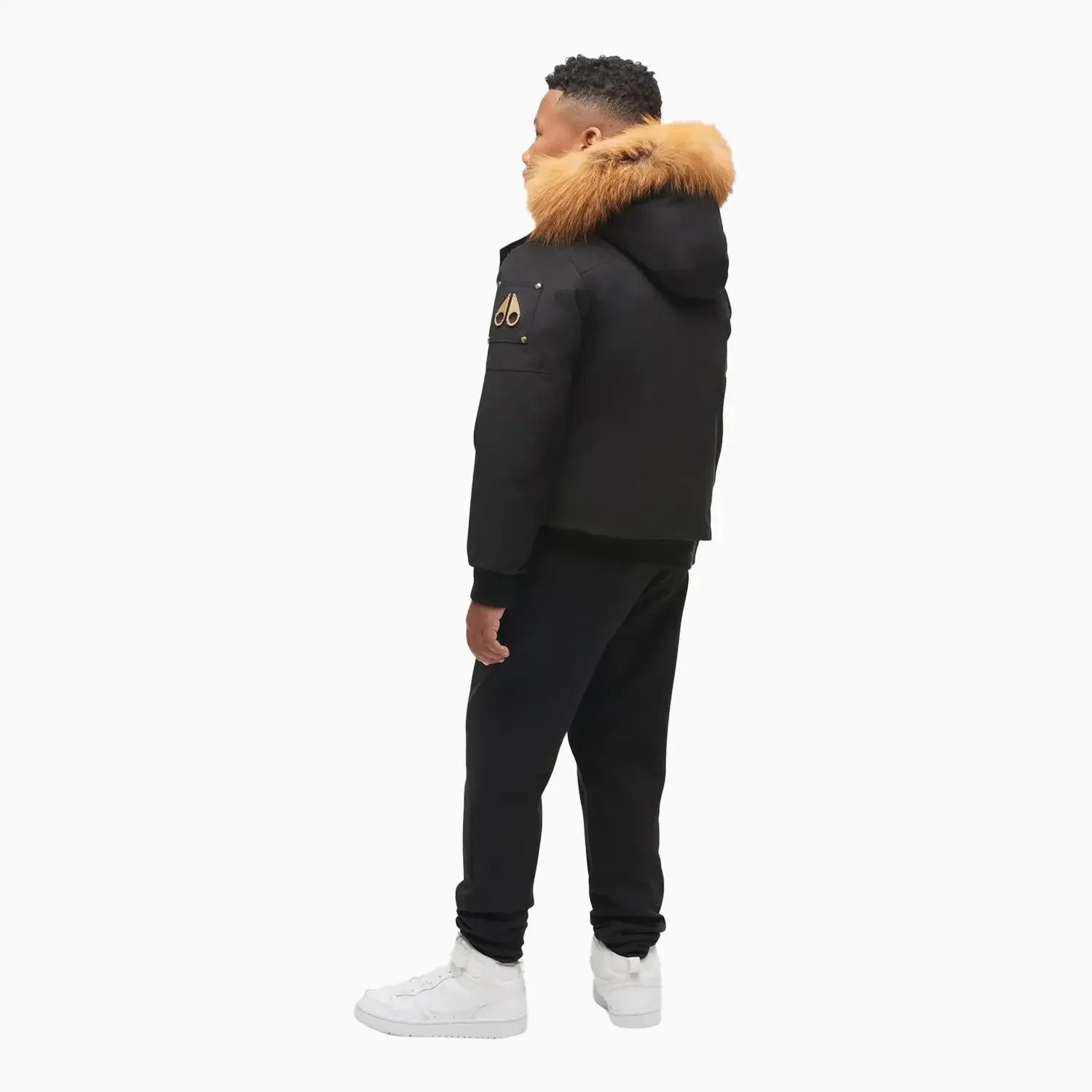 Gold Fur Bomber Jacket - Image 2
