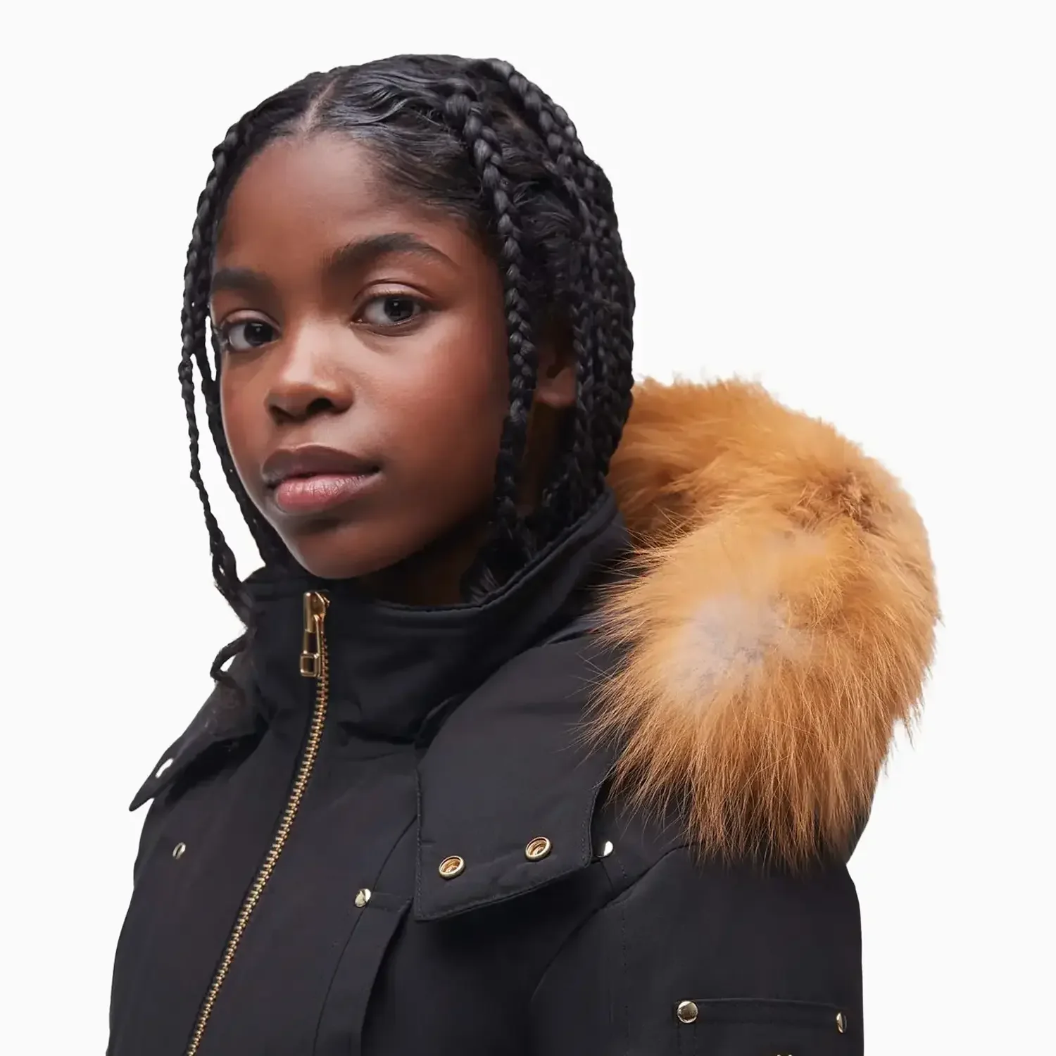 Gold Fur Bomber Jacket - Image 5