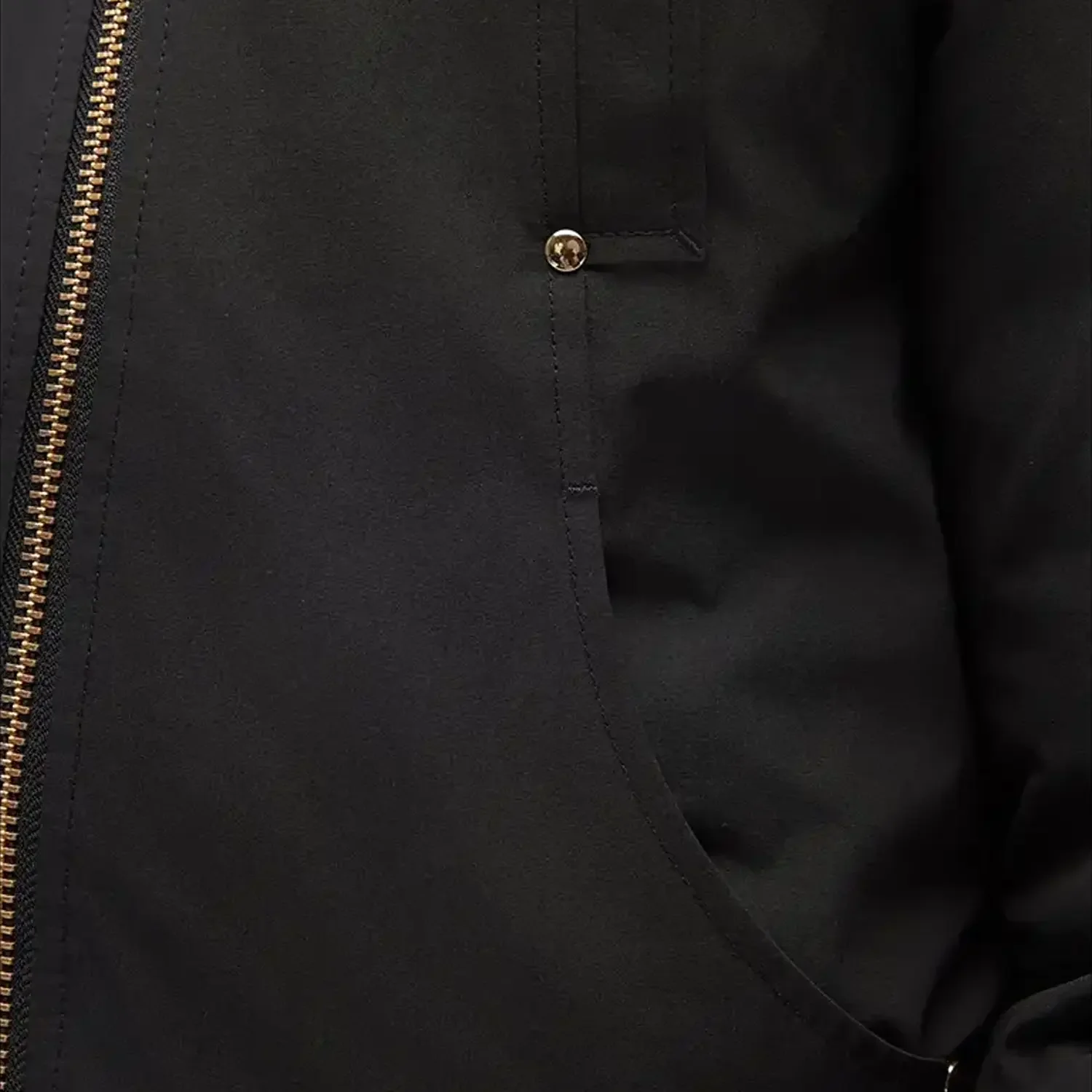 Gold Fur Bomber Jacket - Image 7