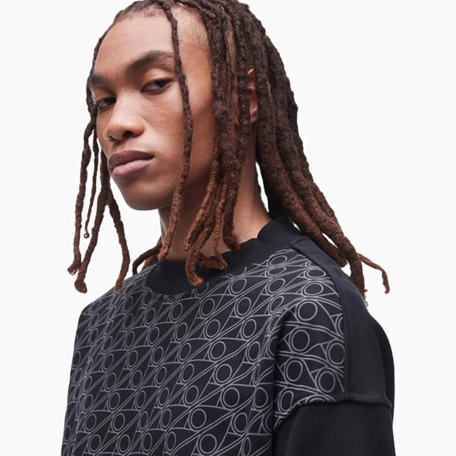 Knickerbocker Crew Neck Monogram Print Sweatshirt - Image 5