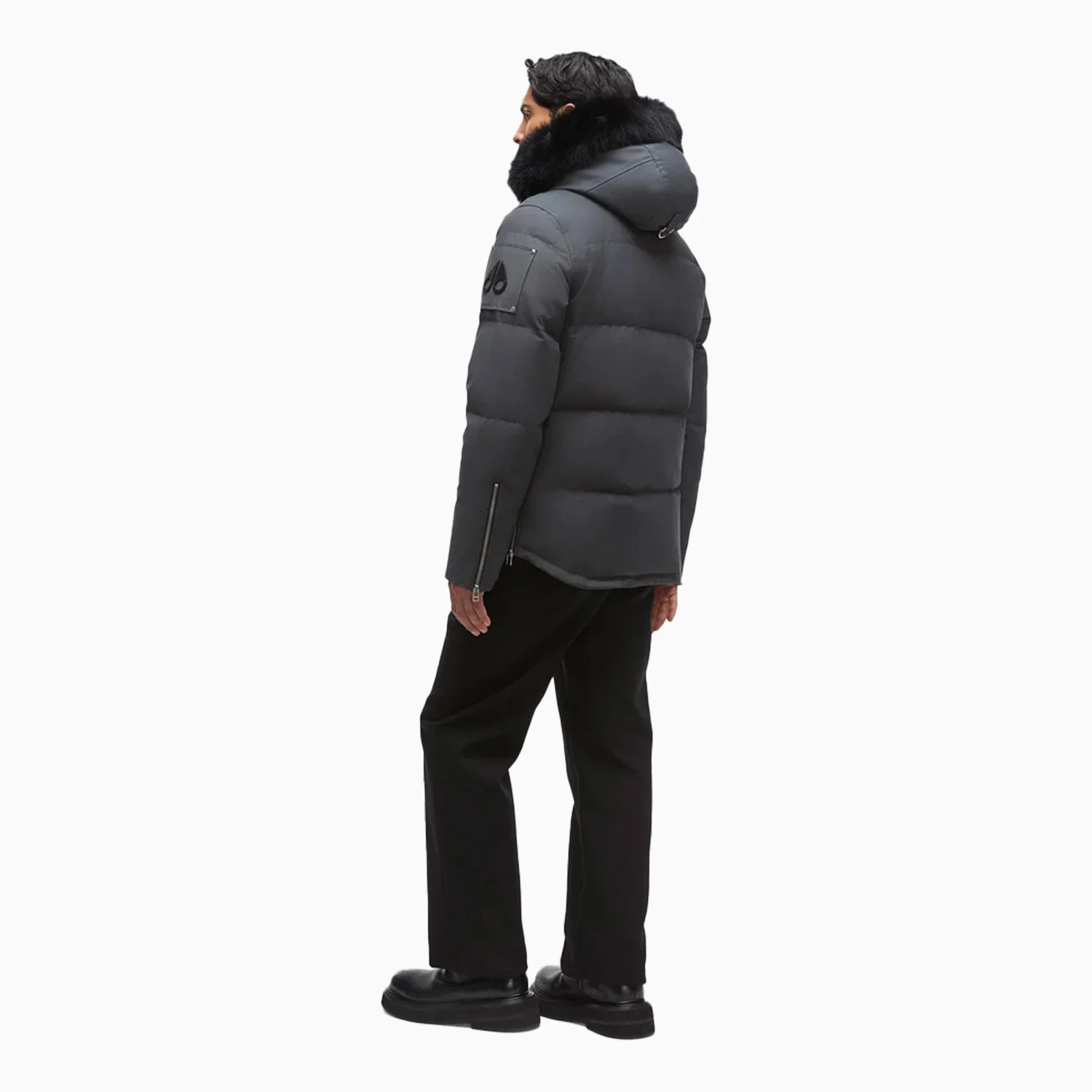 Men's 3Q Zip-Up Fur Jacket - Image 2