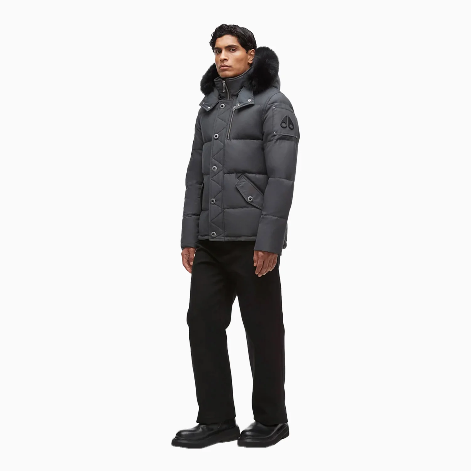 Men's 3Q Zip-Up Fur Jacket - Image 3