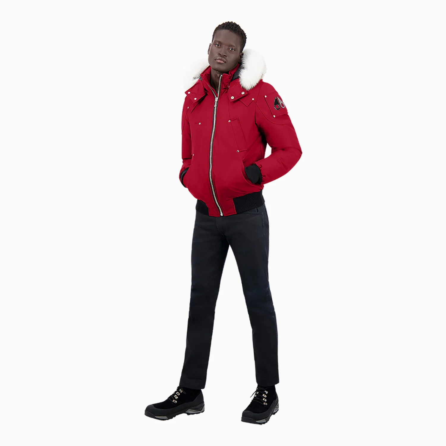 Men's Balistic Bomber Zip-Up Fur Jacket - Image 5