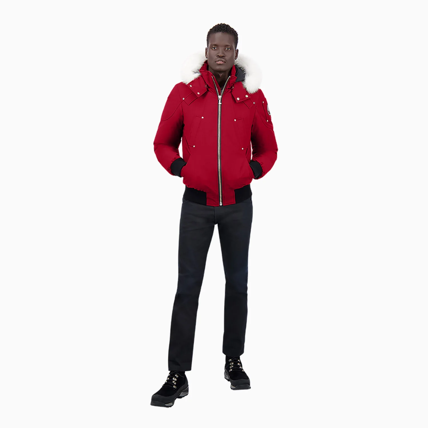 Men's Balistic Bomber Zip-Up Fur Jacket - Image 6
