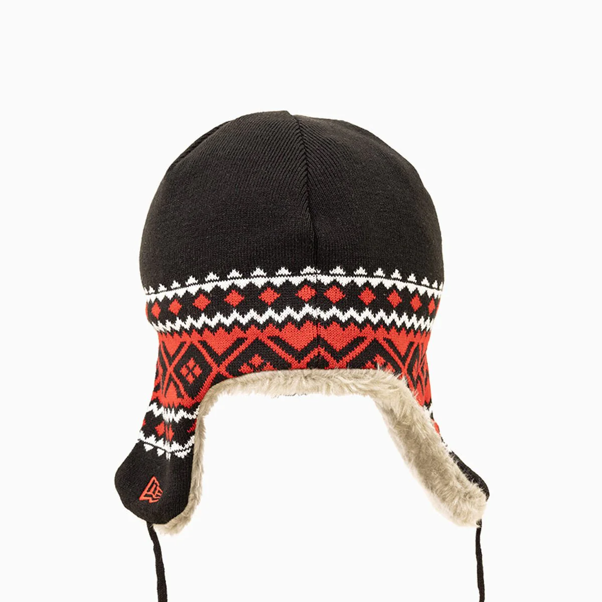 Chicago Bulls NBA Trapper Knit Cuff Beanie Hat - Image 2