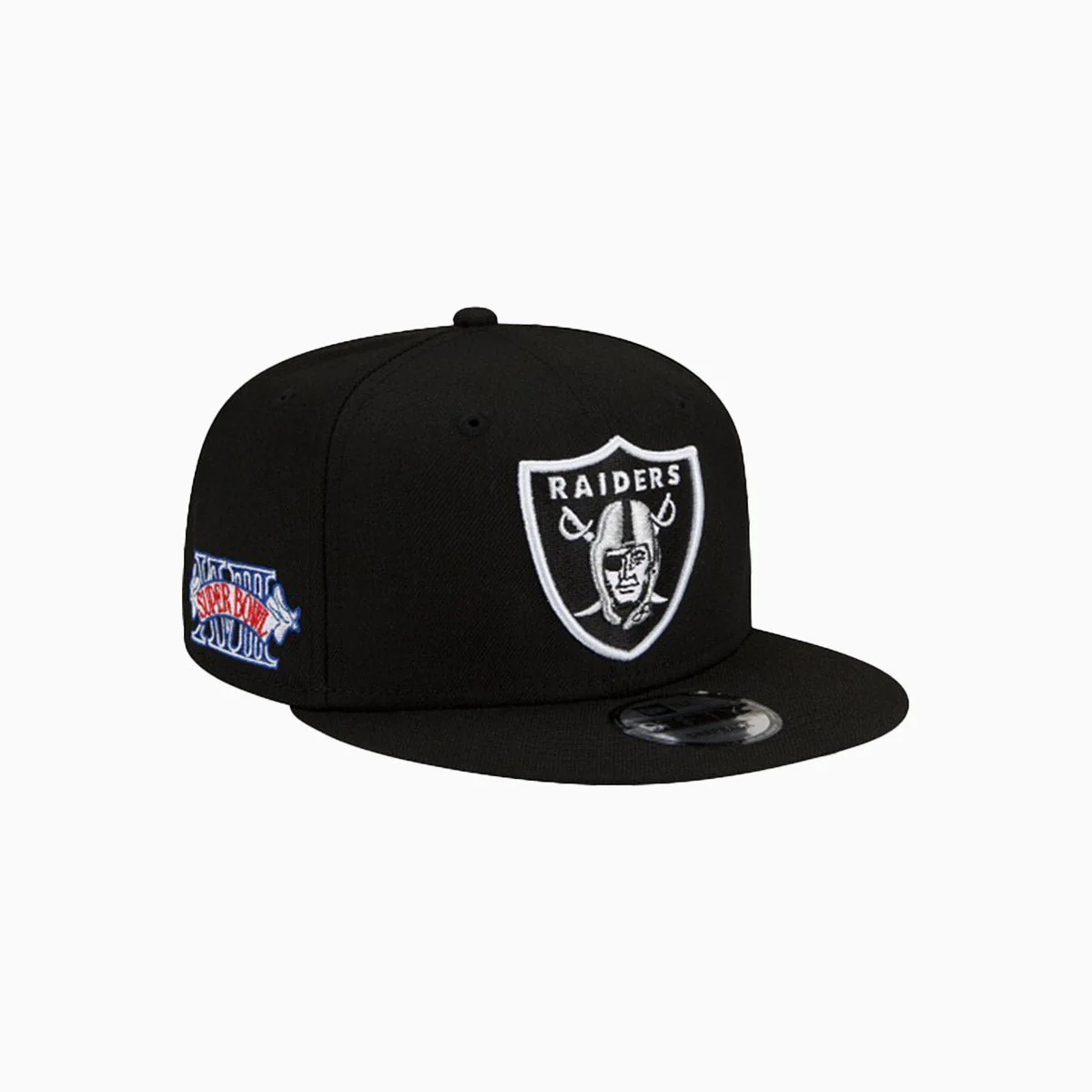 Las Vegas Raiders XVIII Super Bowl Patch Up NFL 9Fifty Snapback Hat - Image 3