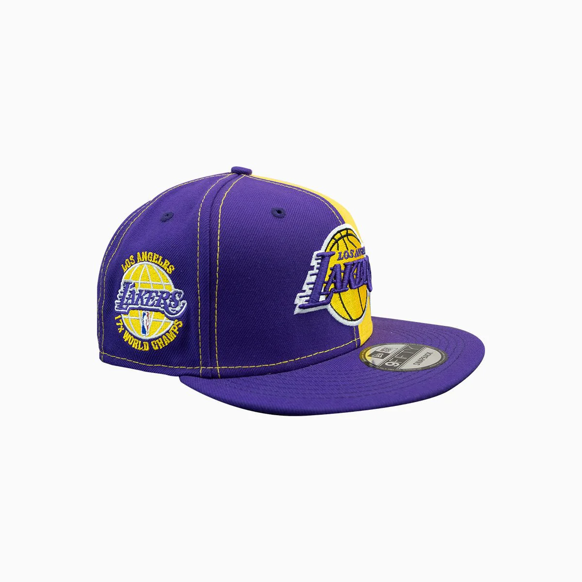 Los Angeles Lakers 17X World Champs NBA 9Fifty Snapback Hat - Image 3