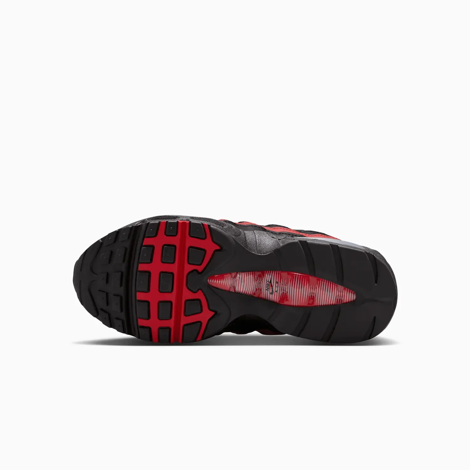Kid's Air Max 95 "Black Team Crimson" Grade School - Image 4