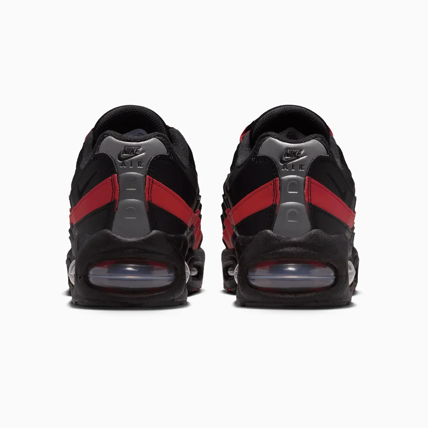 Kid's Air Max 95 "Black Team Crimson" Grade School - Image 6
