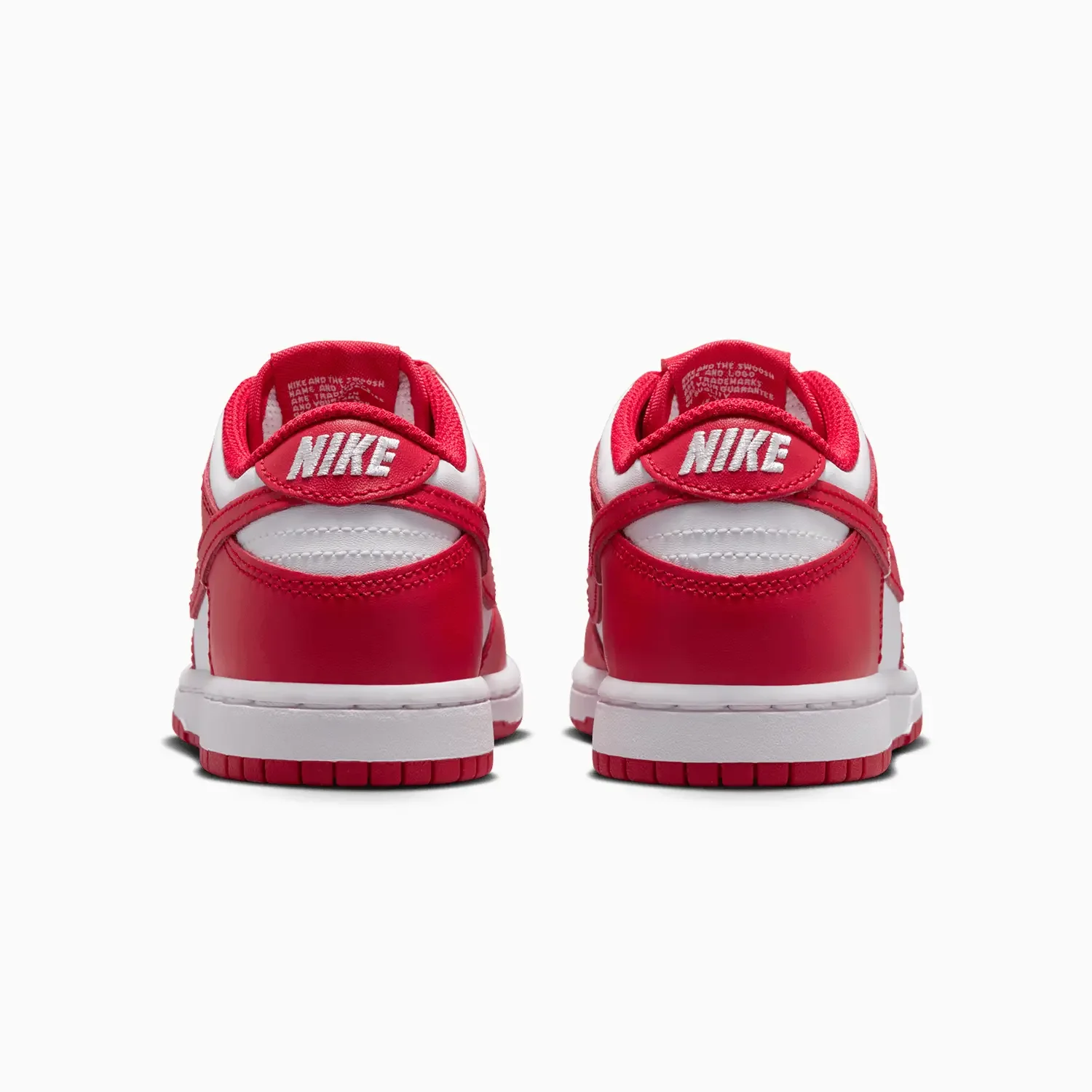 Kid's Dunk Low "White University Red" Pre School - Image 6