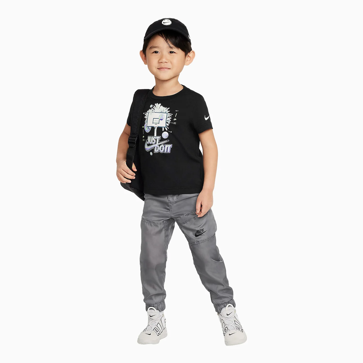 Kid's Palm Tree Hoop Just Do It T-Shirt - Image 4