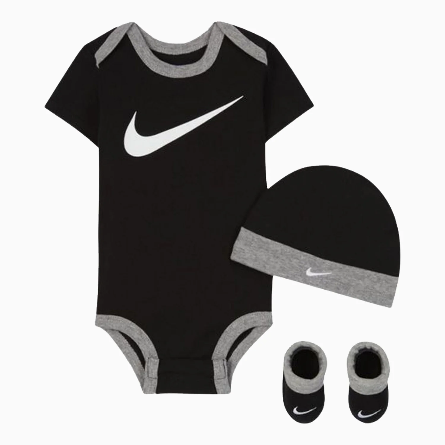 Kid's Swoosh Bodysuit Hat and Booties Outfit Infants - Image 2