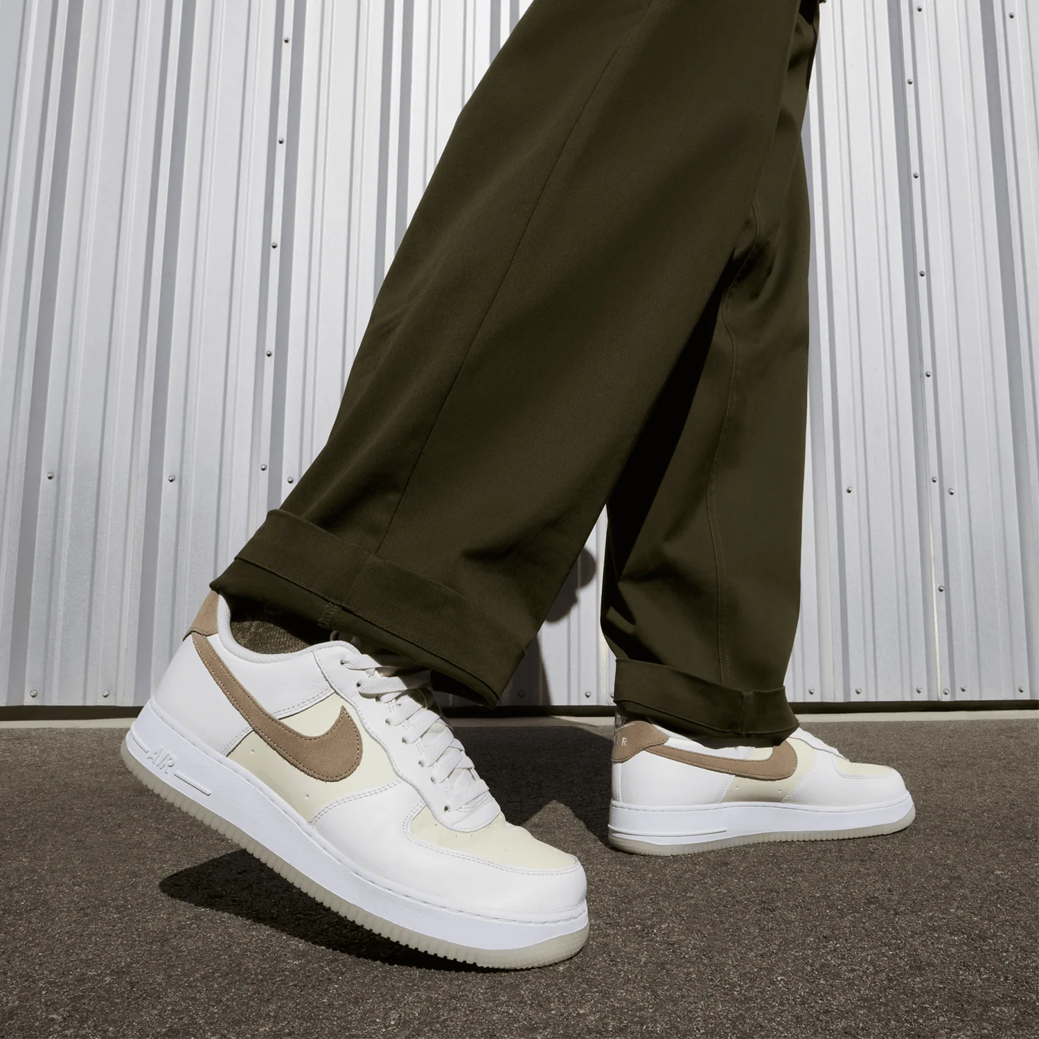 Men's Air Force 1 `07 Lv8 "Khaki Coconut Milk" - Image 2