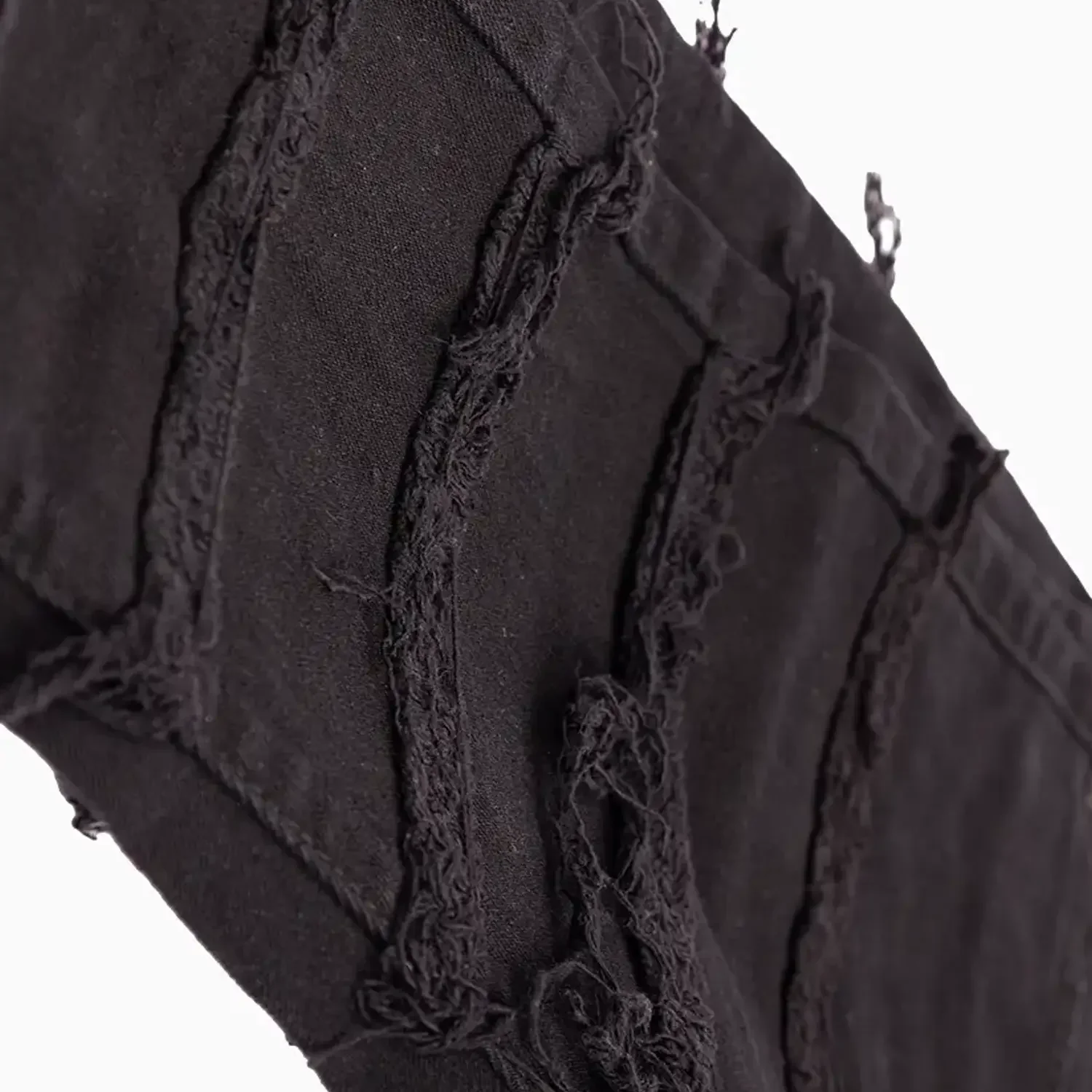 Kid's Black Distressed Ripped Denim Jeans Pant - Image 3