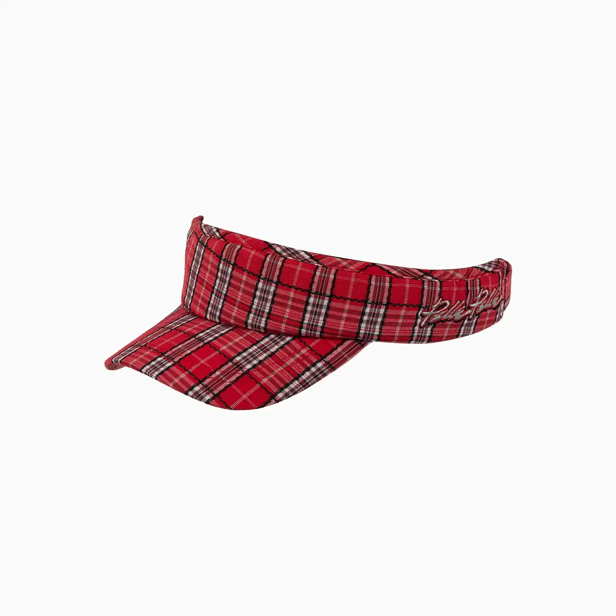 Classic Red Tartan Visor Cap - Image 2