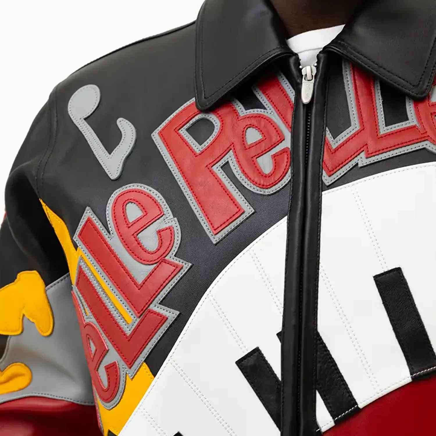 Men's 50 Years Of Hip Hop Leather Jacket - Image 15