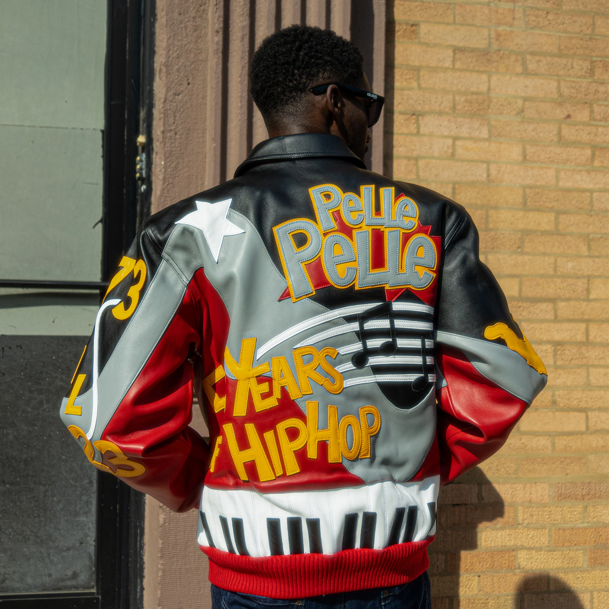 Men's 50 Years Of Hip Hop Leather Jacket - Image 2