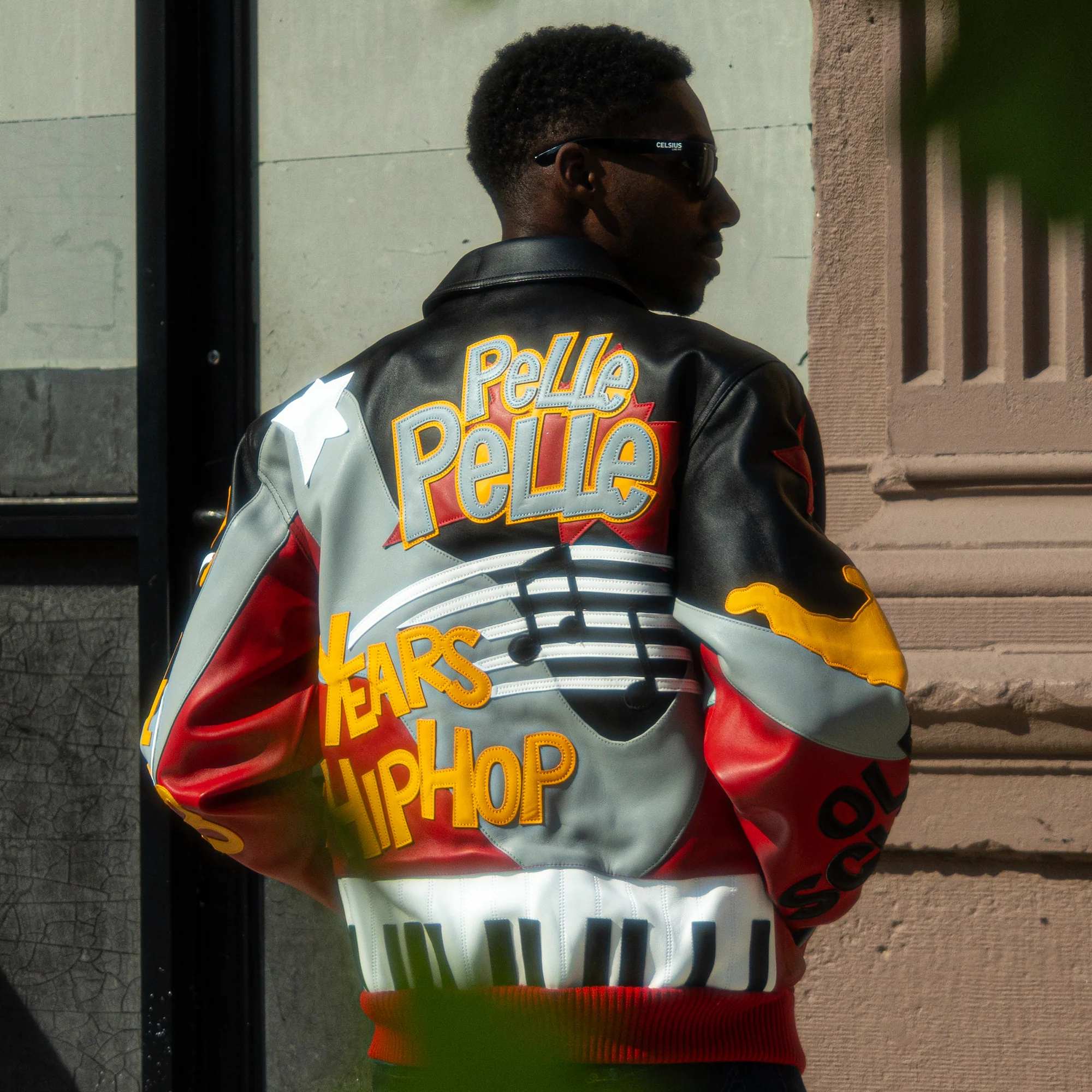 Men's 50 Years Of Hip Hop Leather Jacket - Image 9