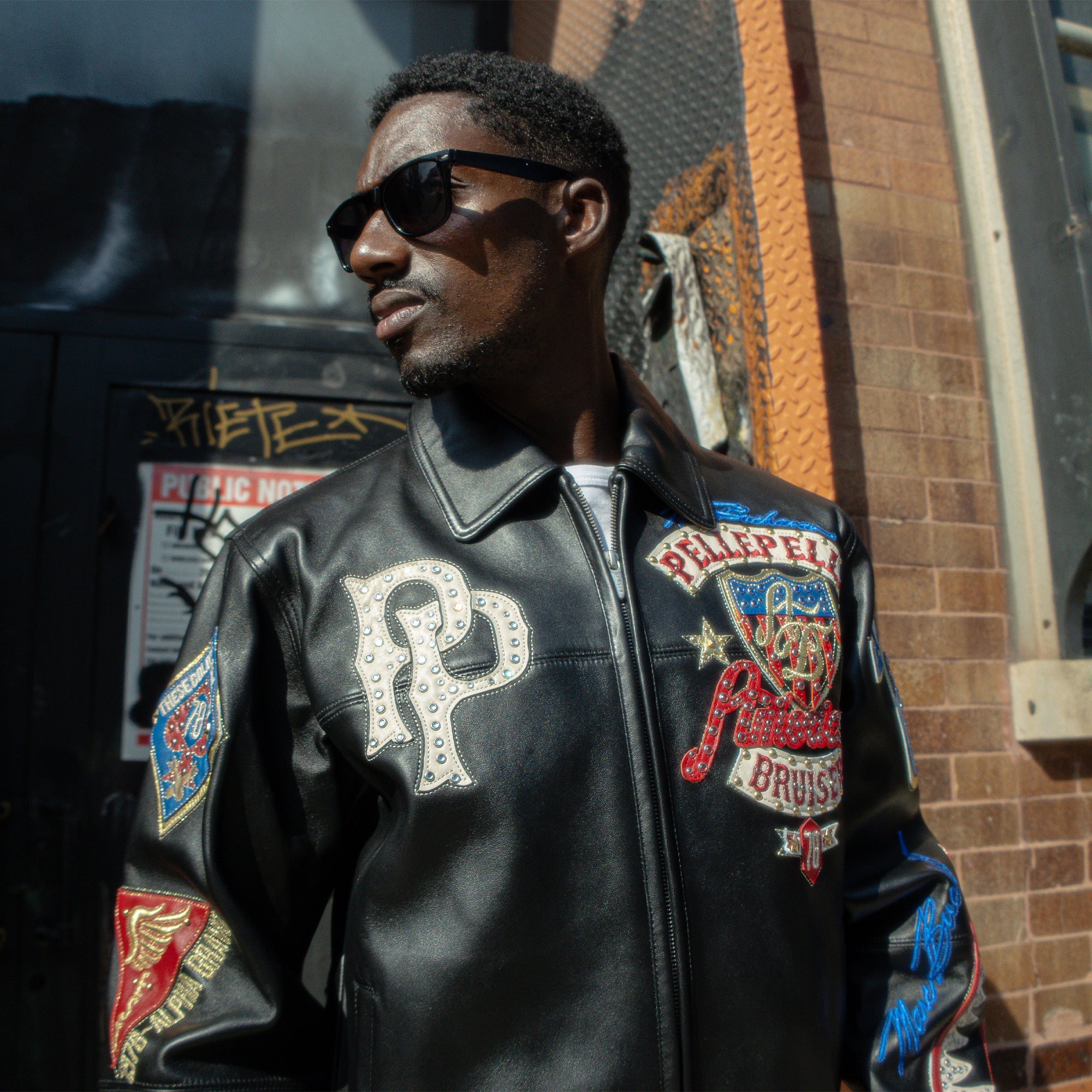 Men's American Bruiser Plush Leather Jacket - Image 8