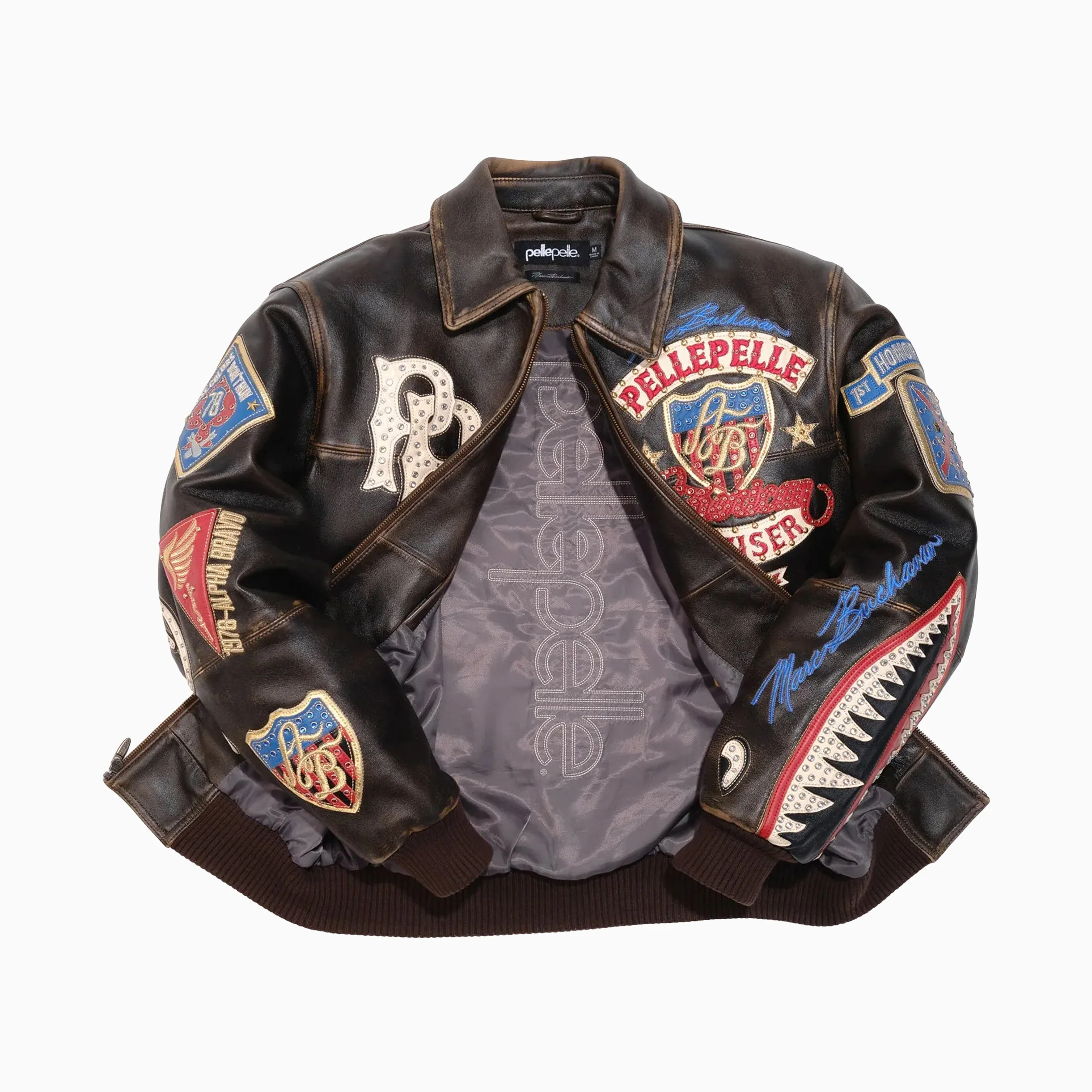 Men's American Bruiser Plush Leather Jacket - Image 3