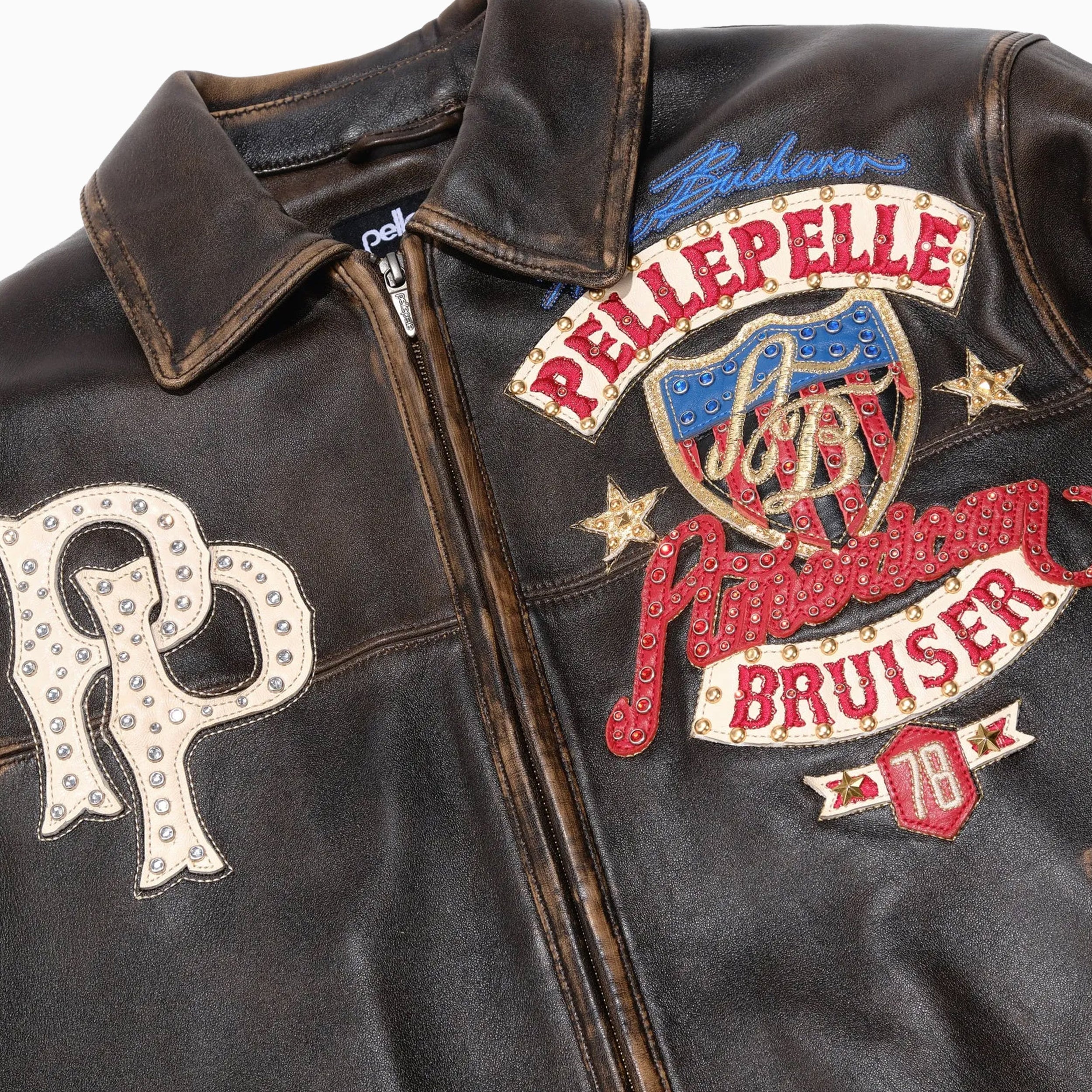Men's American Bruiser Plush Leather Jacket - Image 5
