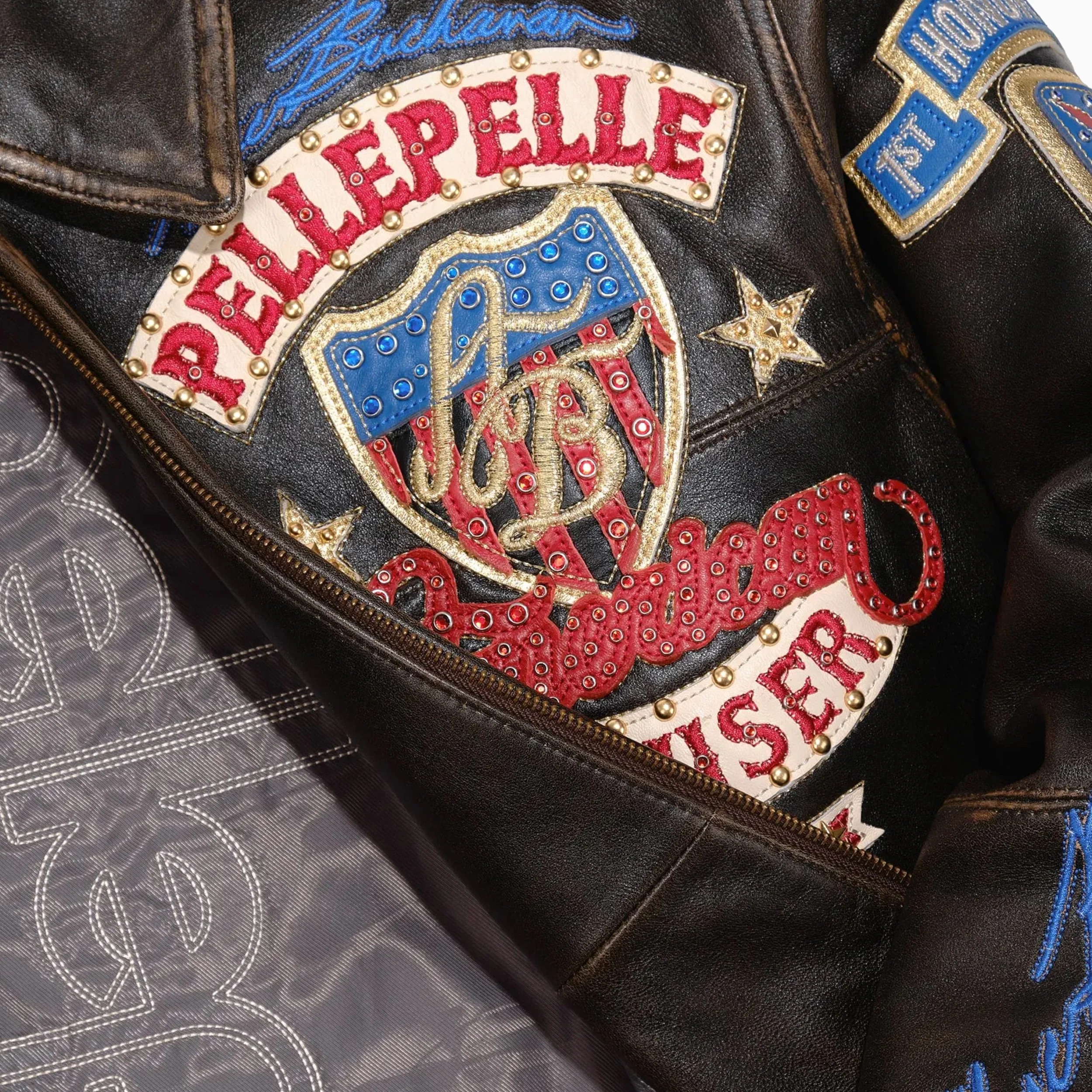 Men's American Bruiser Plush Leather Jacket - Image 6