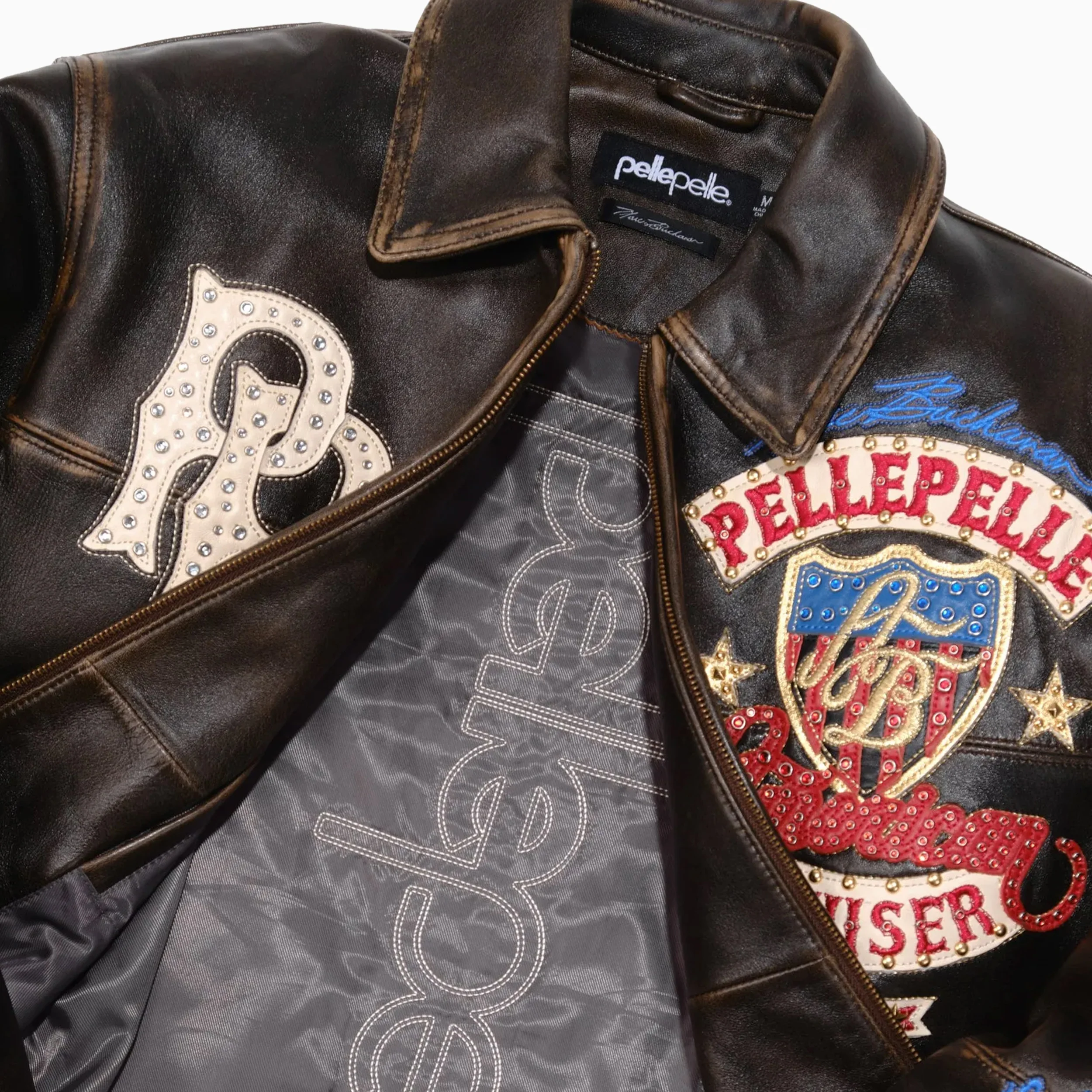 Men's American Bruiser Plush Leather Jacket - Image 7