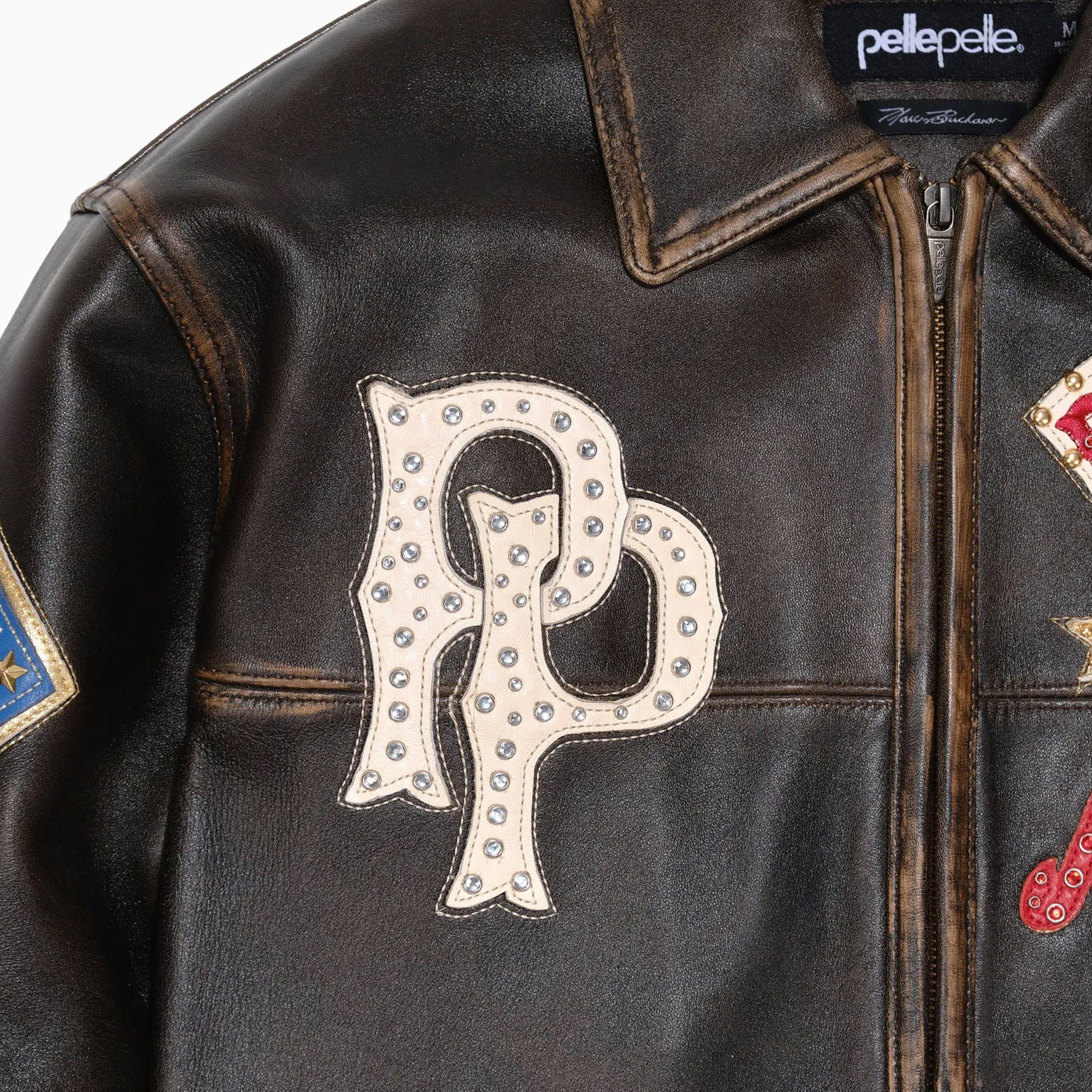 Men's American Bruiser Plush Leather Jacket - Image 8