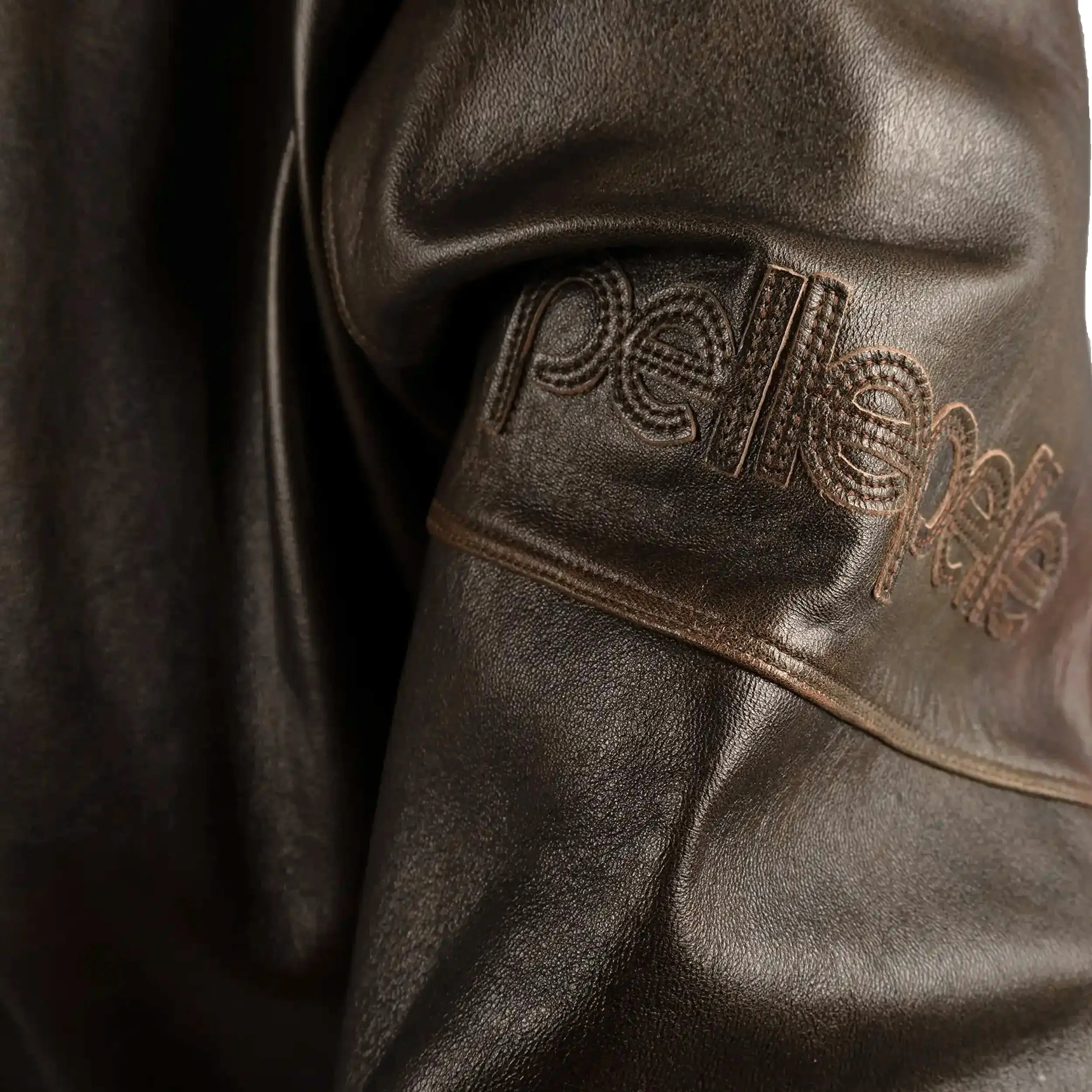 Men's Sanded Antique Leather Jacket - Image 3