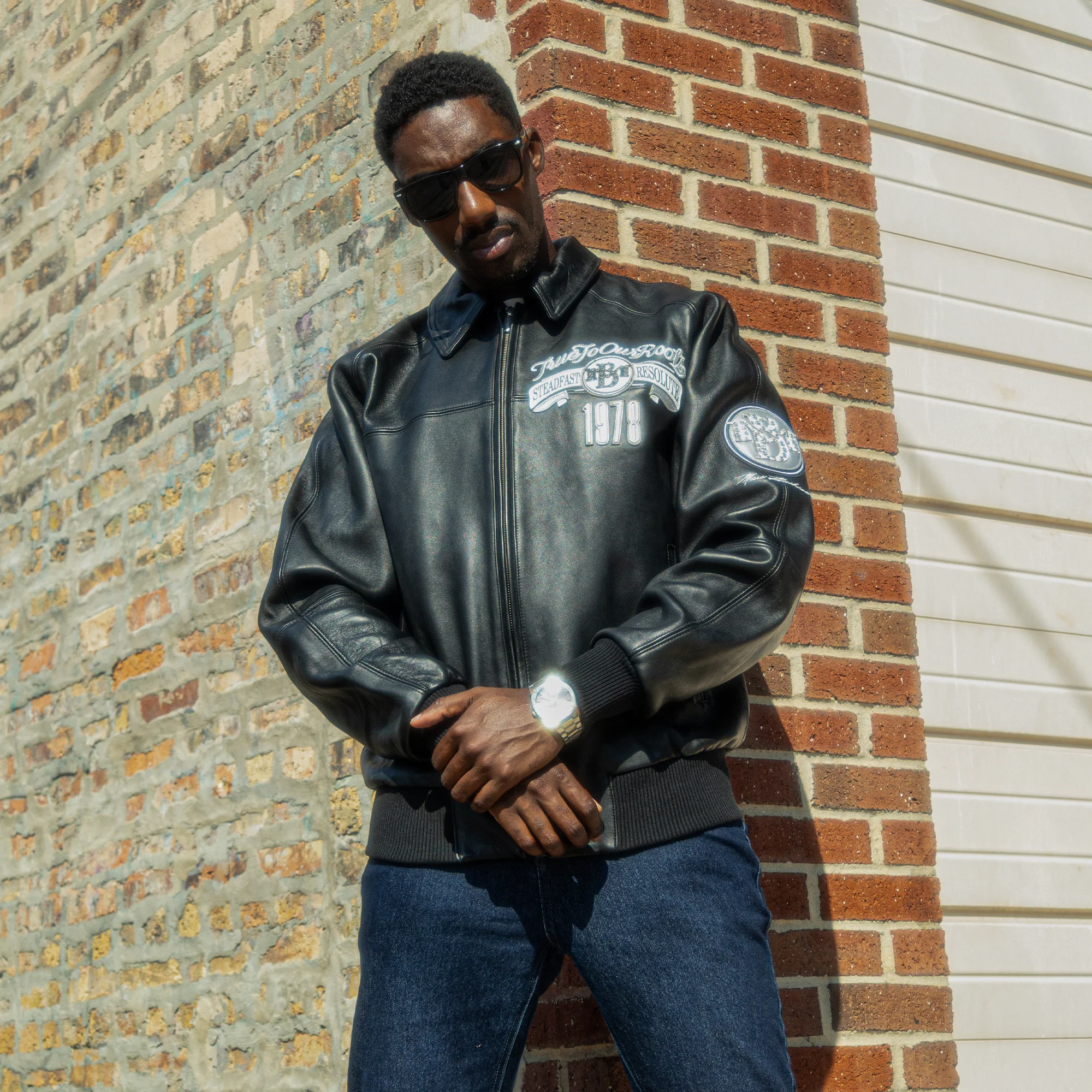 Men's True To Our Roots Leather Jacket - Image 4
