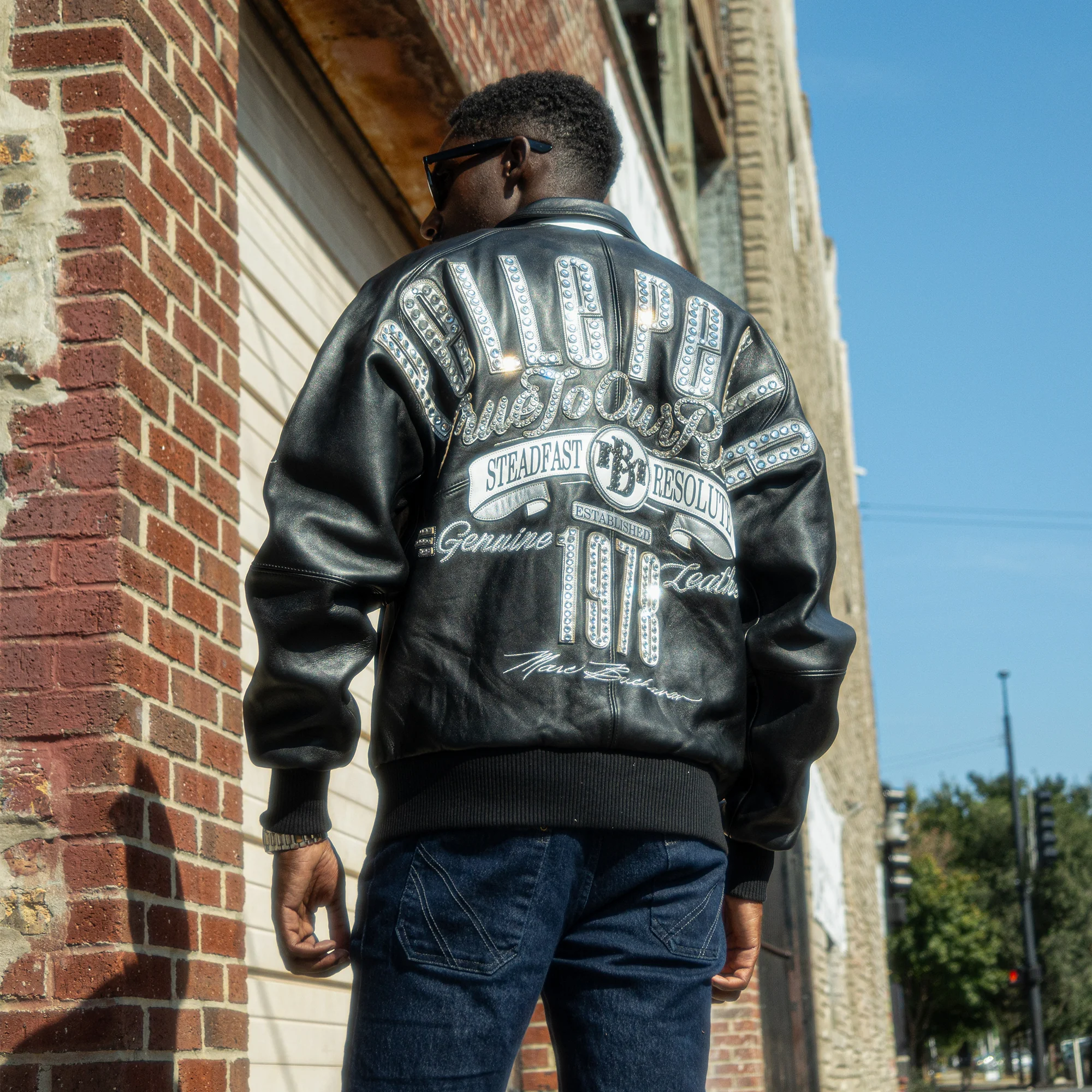 Men's True To Our Roots Leather Jacket - Image 6
