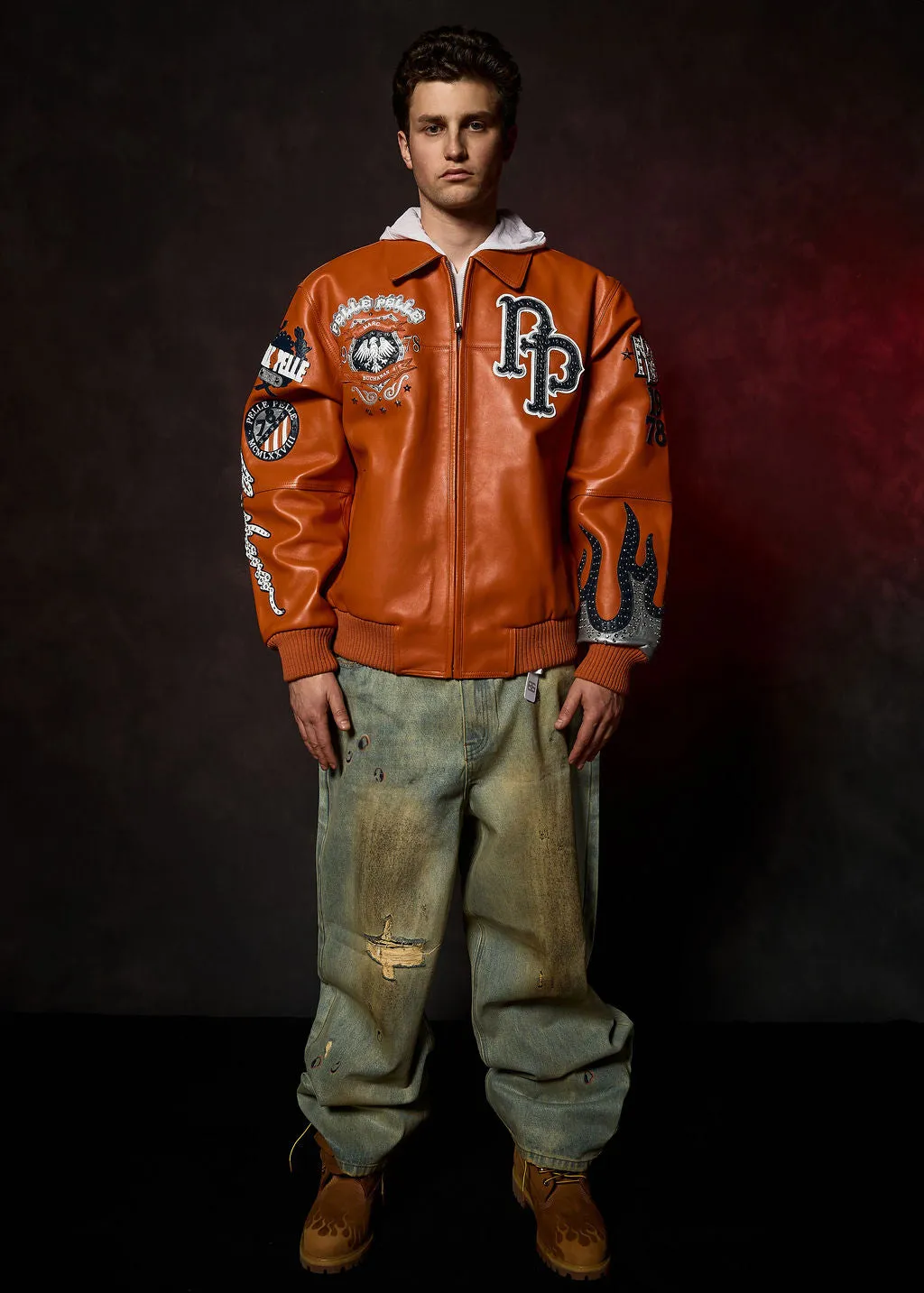 Men's World Famous Pelle Leather Jacket - Image 3