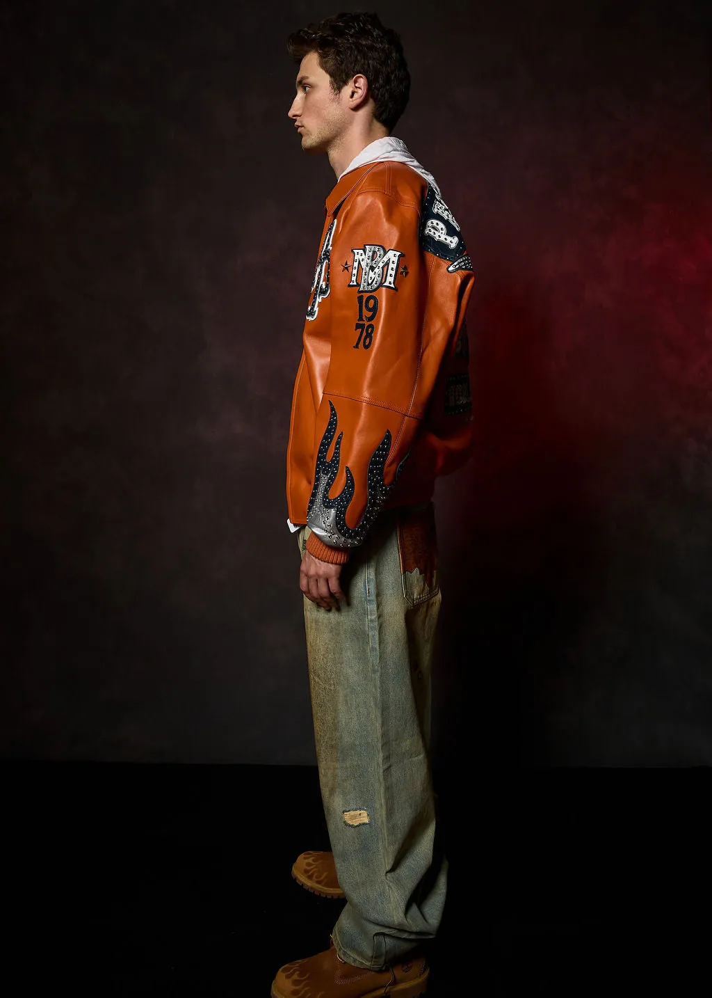 Men's World Famous Pelle Leather Jacket - Image 5