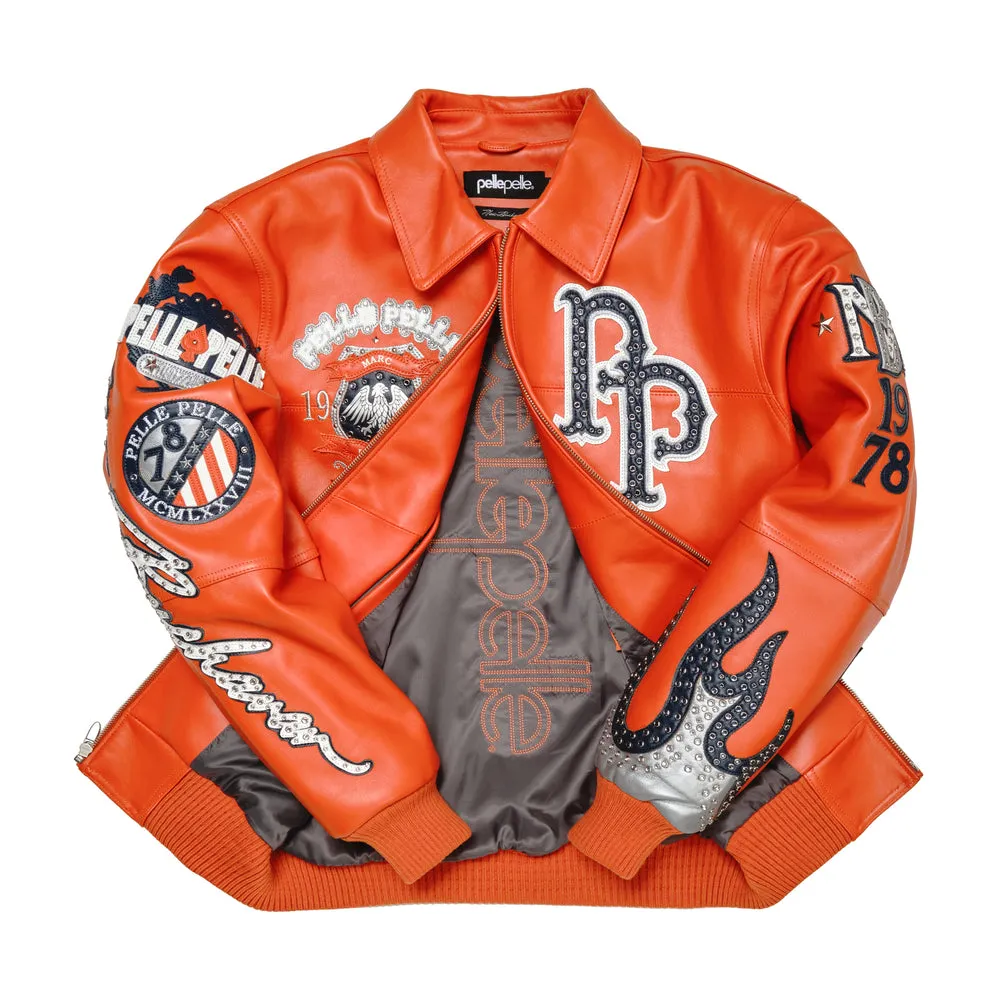 Men's World Famous Pelle Leather Jacket - Image 6