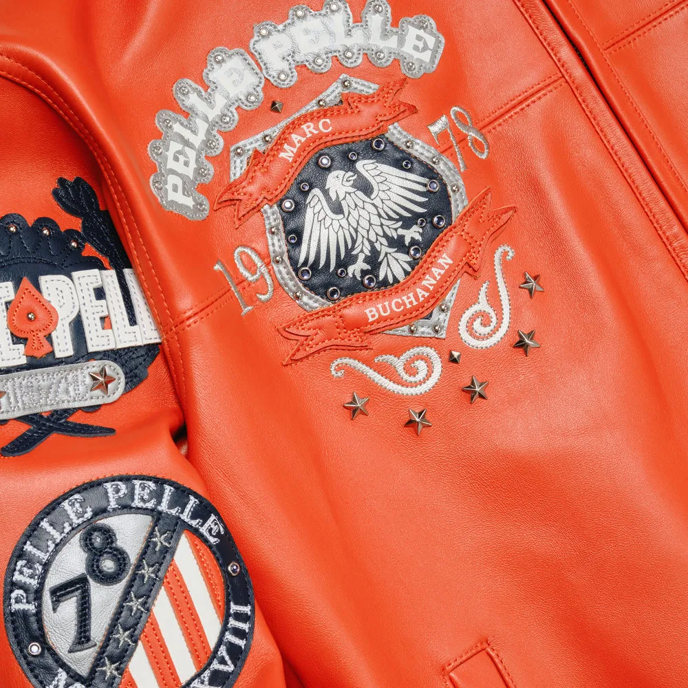 Men's World Famous Pelle Leather Jacket - Image 8