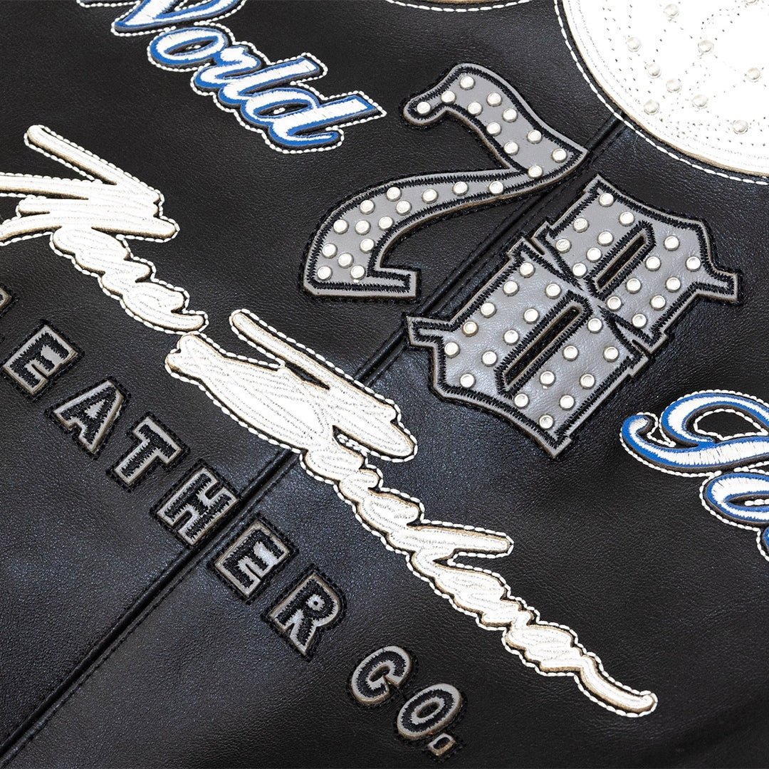 Men's World Tour Plush Leather Jacket - Image 7