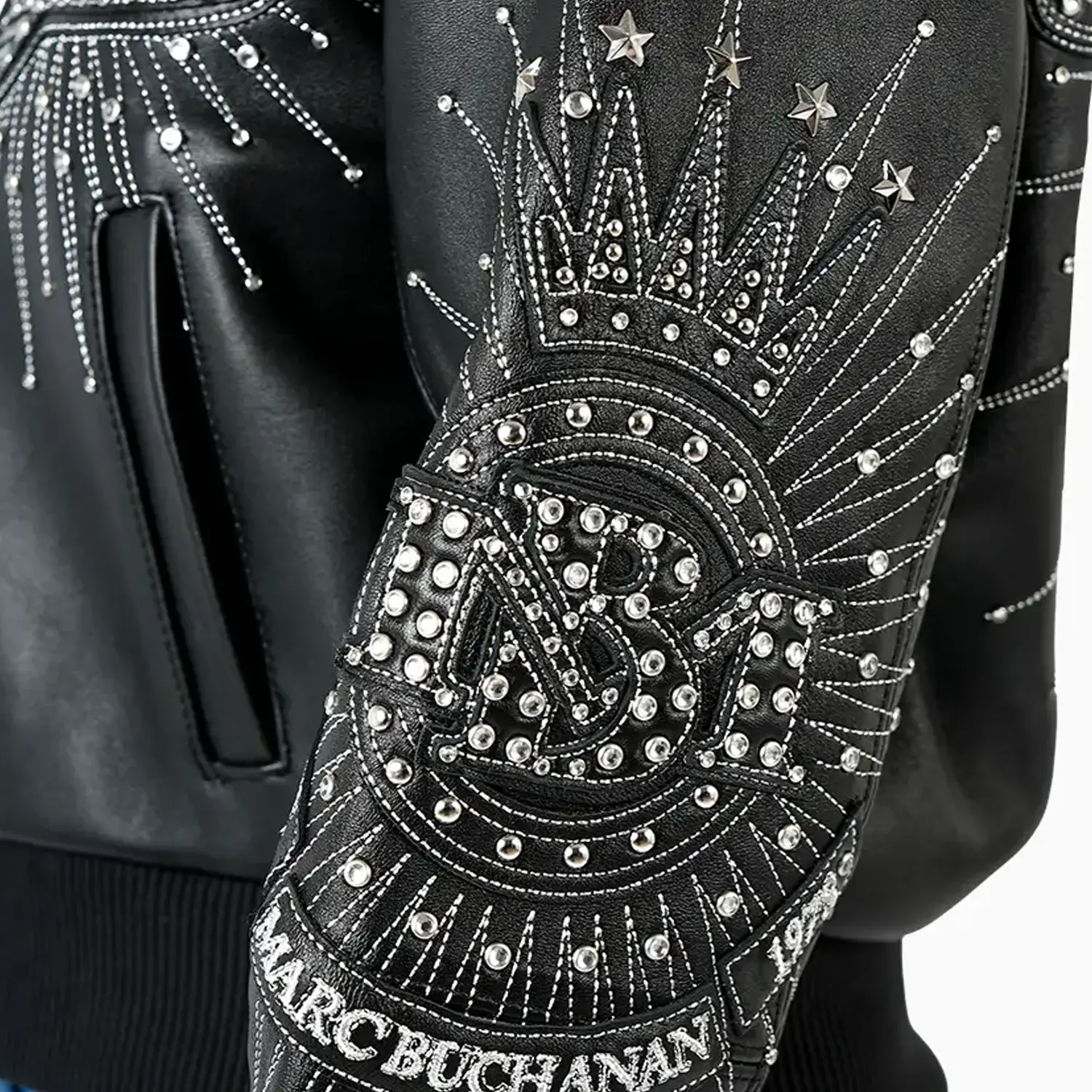 Women's 47th Anniversary Crop Leather Jacket - Image 10