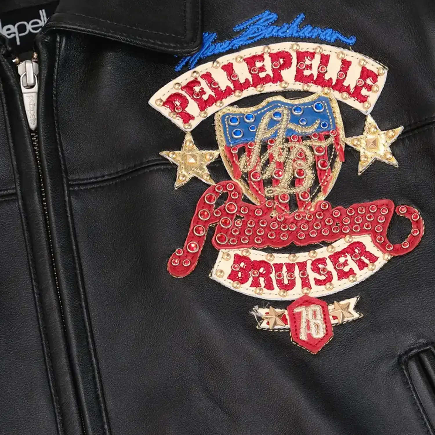 Women's American Bruiser Crop Leather Jacket - Image 10