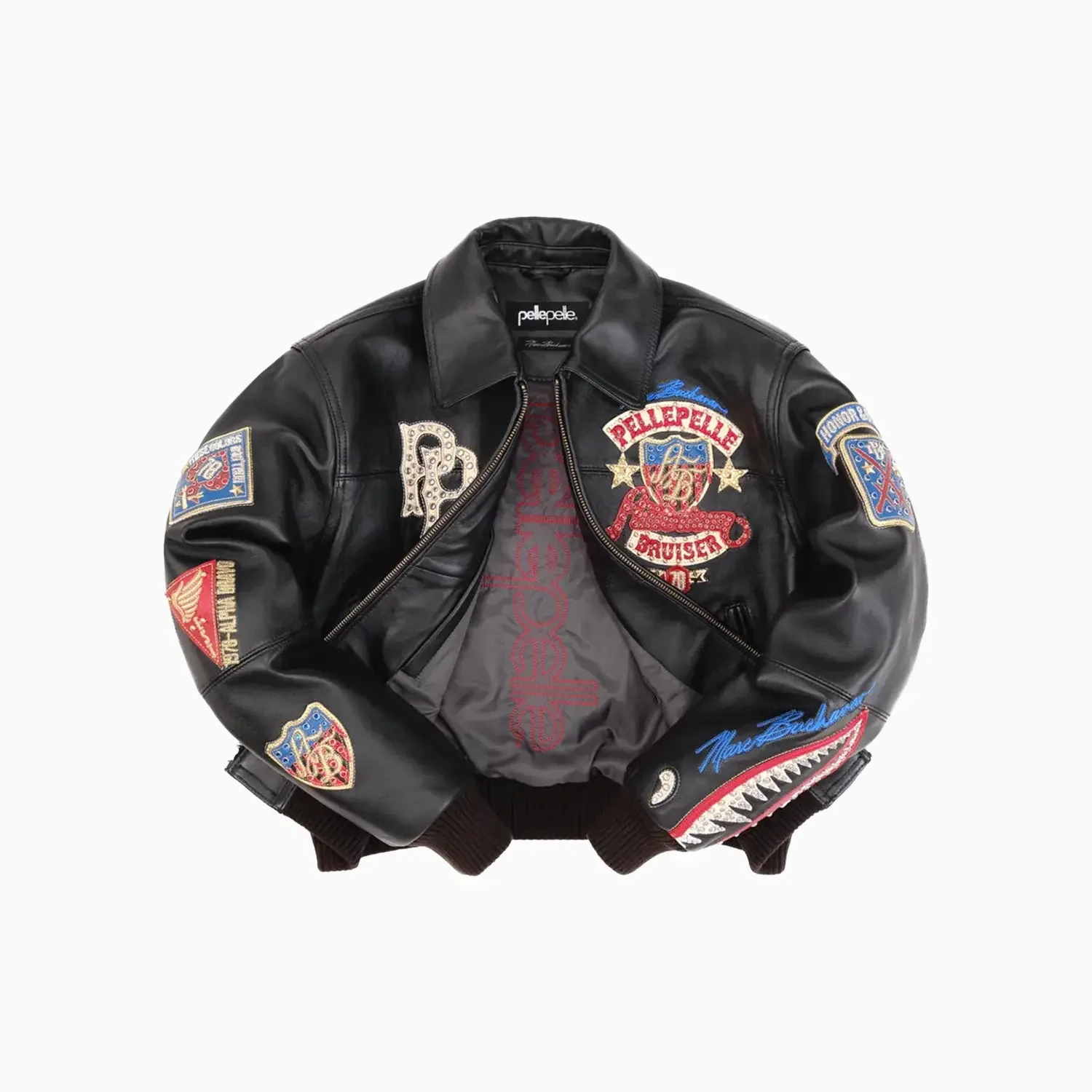 Women's American Bruiser Crop Leather Jacket - Image 4