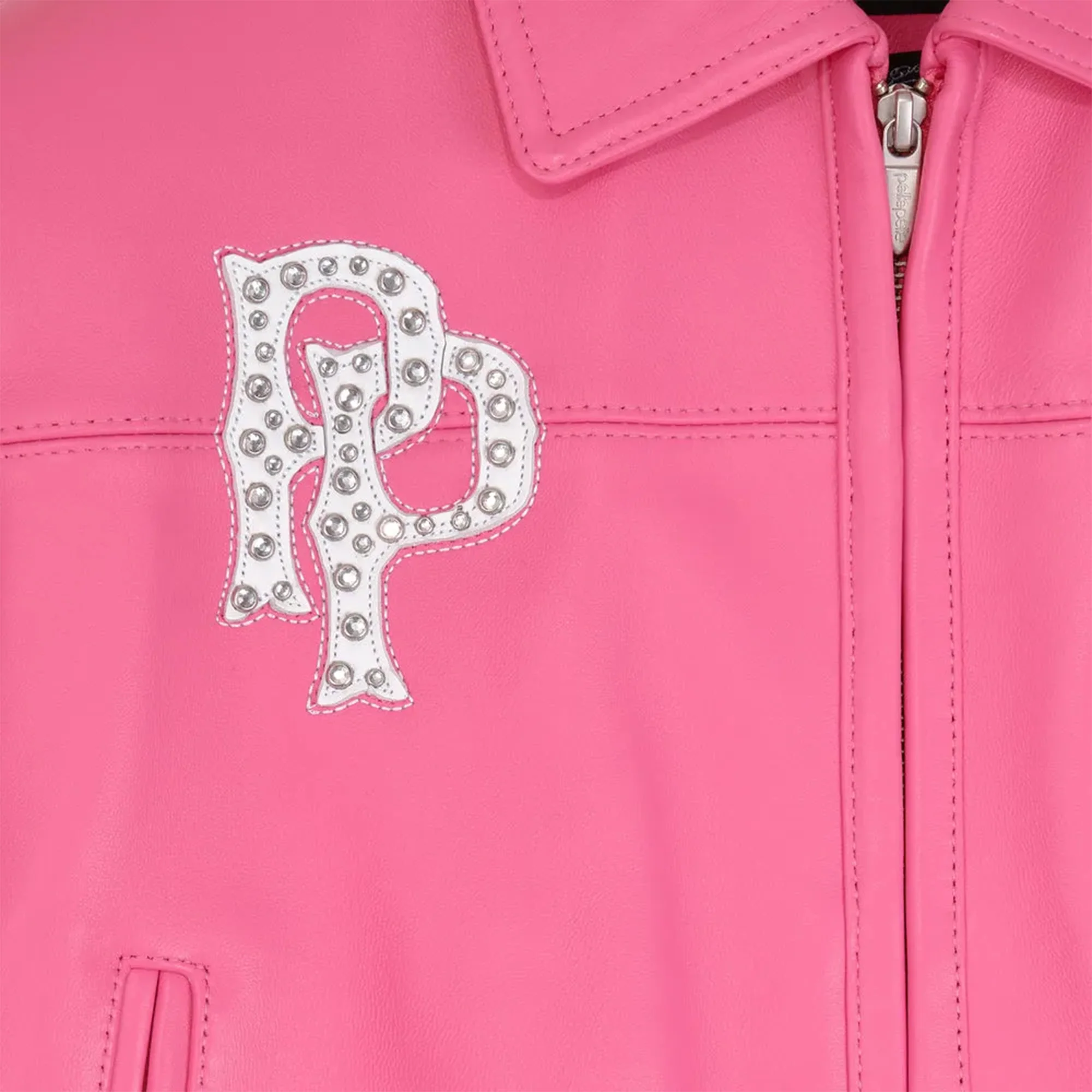 Women's American Bruiser Crop Leather Jacket - Image 3