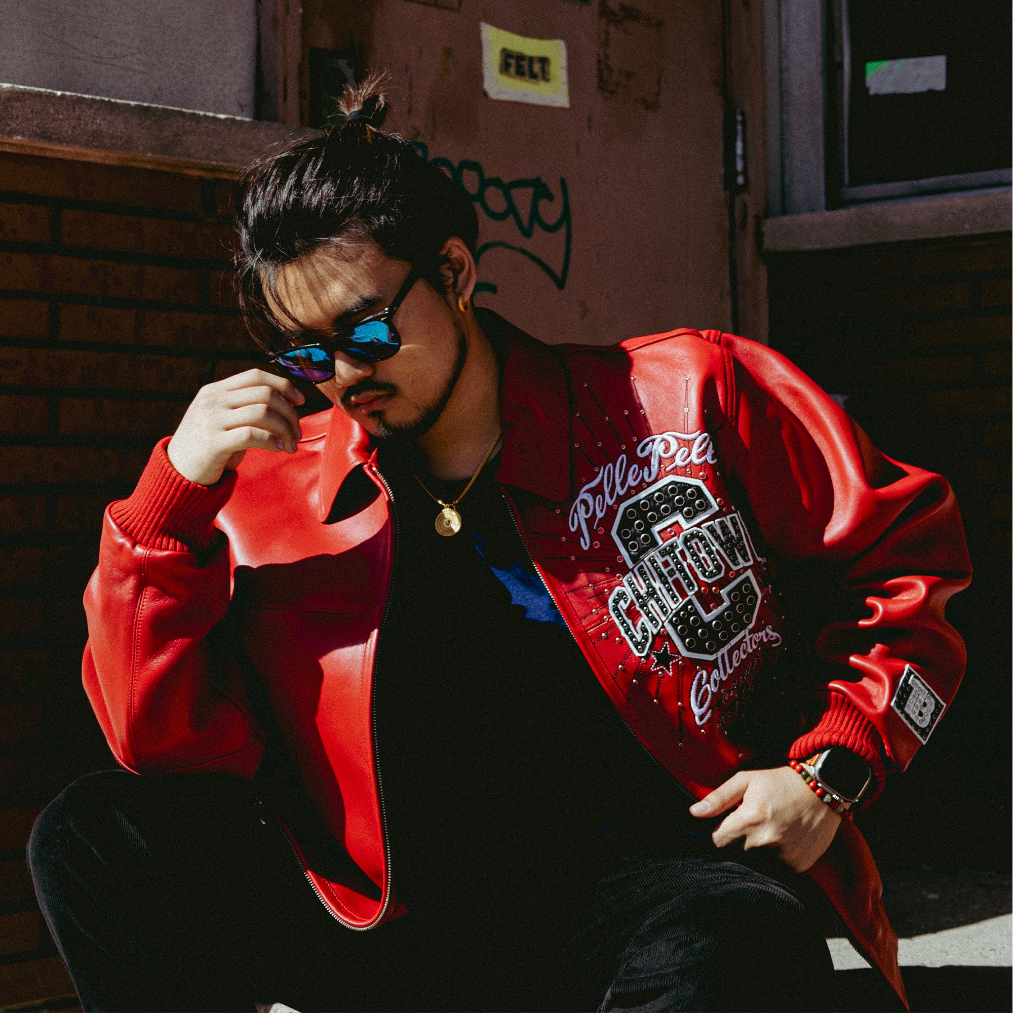 Pelle-Pelle X TB Men's Chi-Town Leather Jacket - Image 8