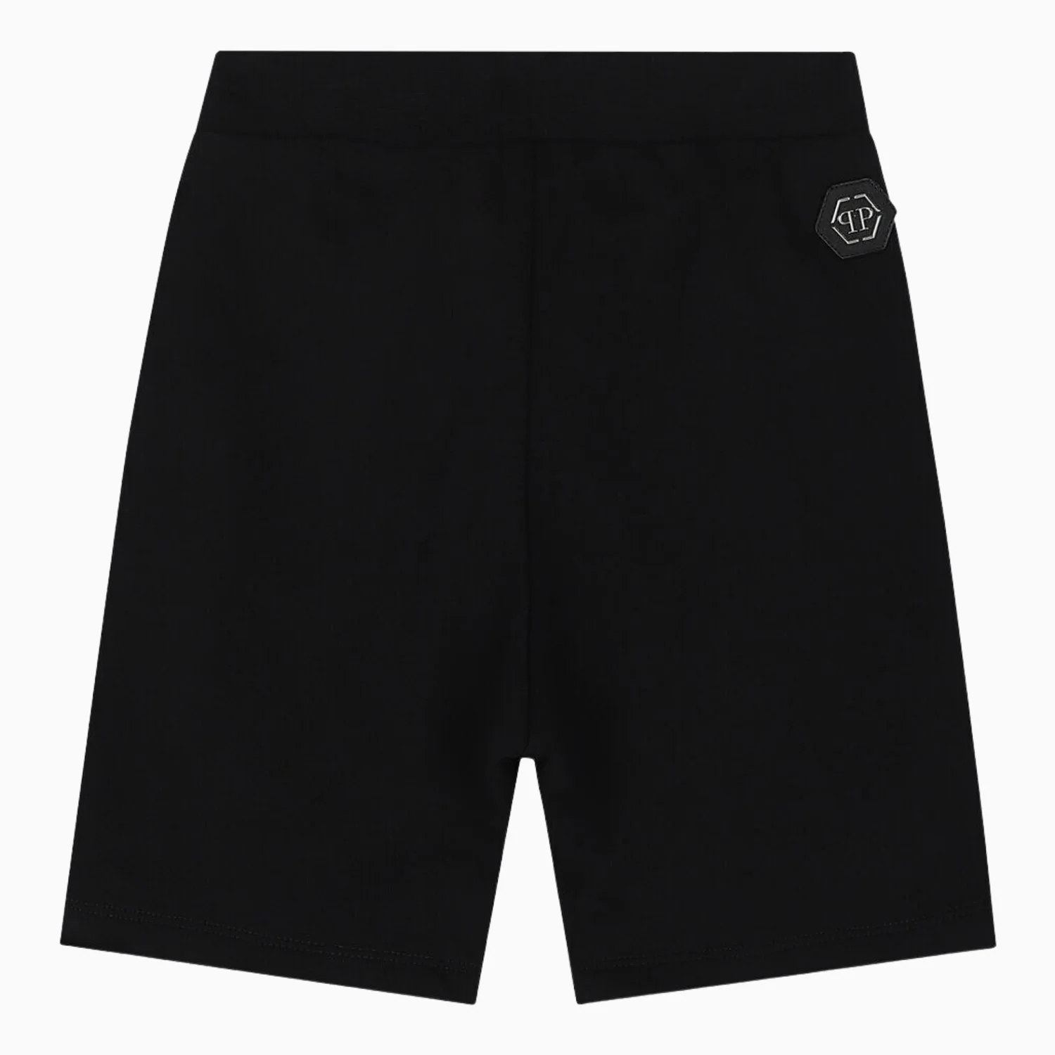 Kid's Black Skull Logo Shorts - Image 2