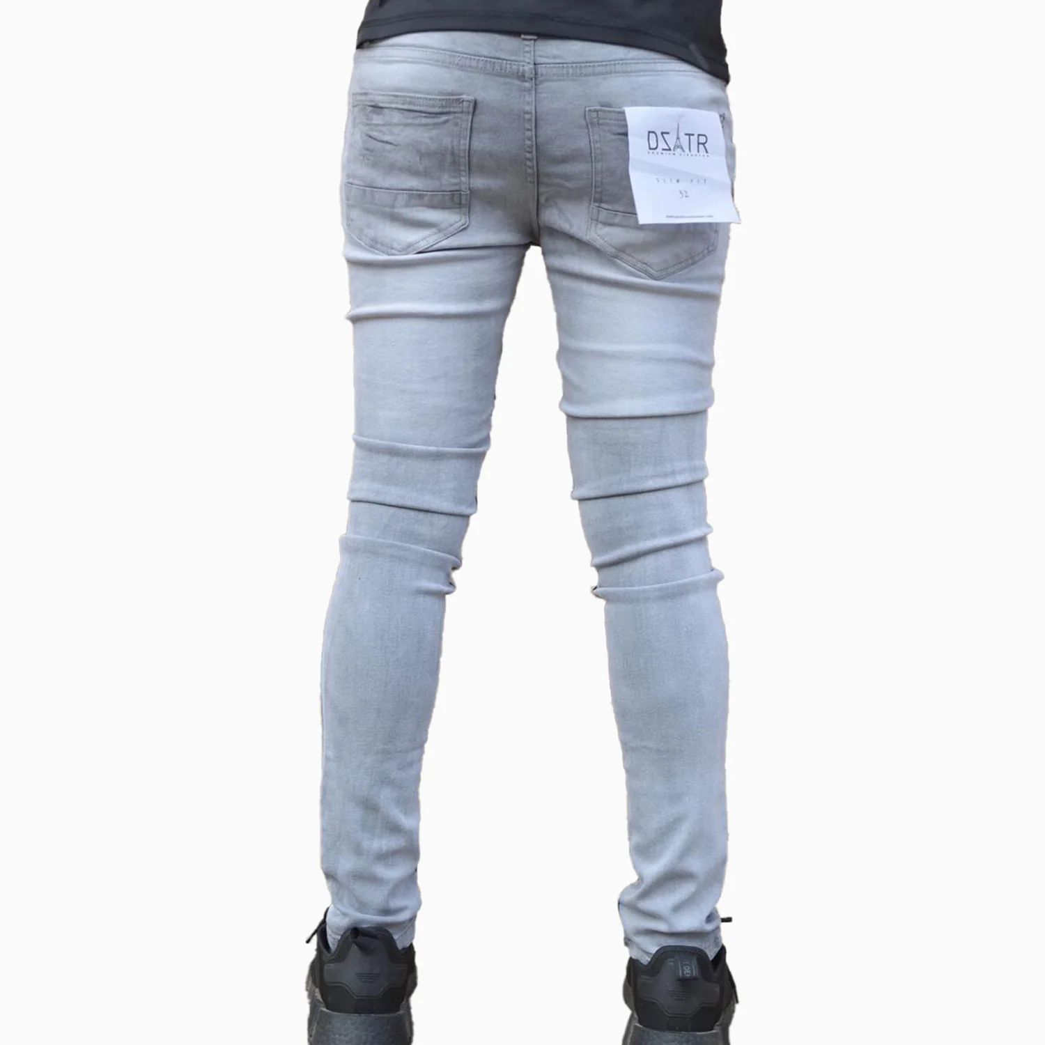 Men's Basic Grey Jean Denim Pant - Image 2